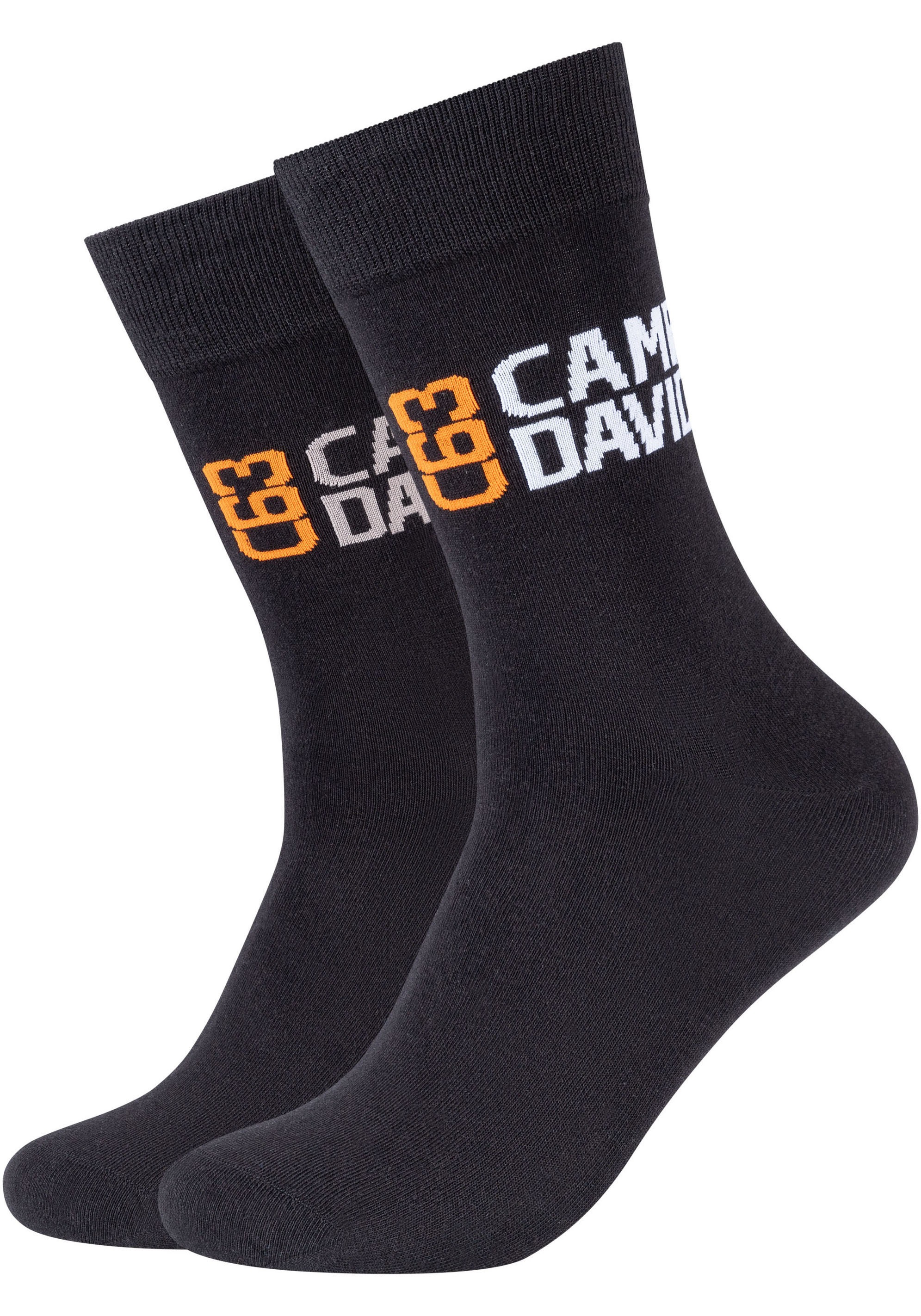 CAMP DAVID Socken »casual«, (4er Pack), mit Markenlogo