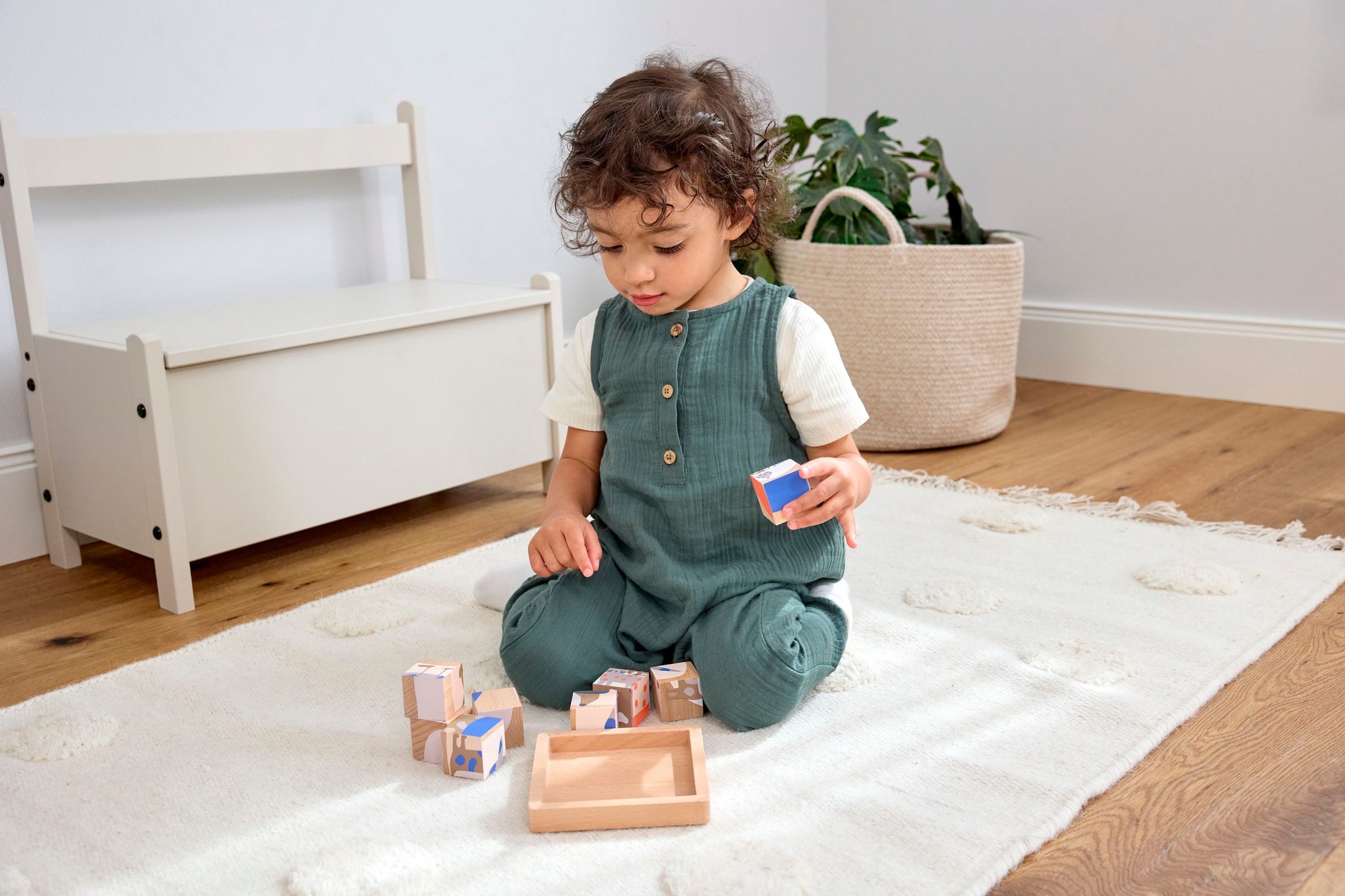 LÄSSIG Würfelpuzzle »Cube Puzzle Wood Little Mateys«, FSC® - schützt Wald - weltweit