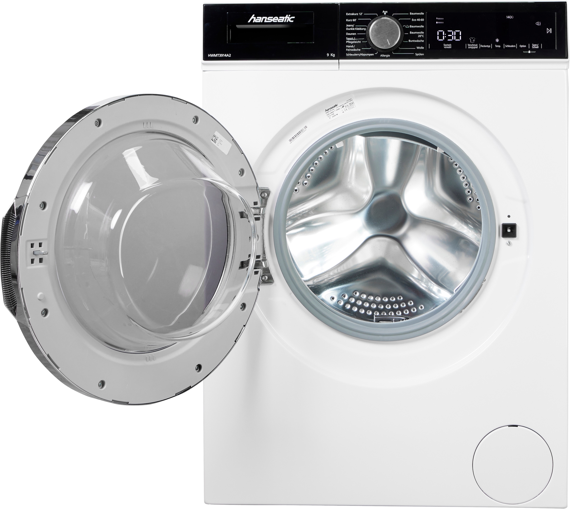 Hanseatic Waschmaschine »HWMT3914A2« 9 kg 1400 U/min