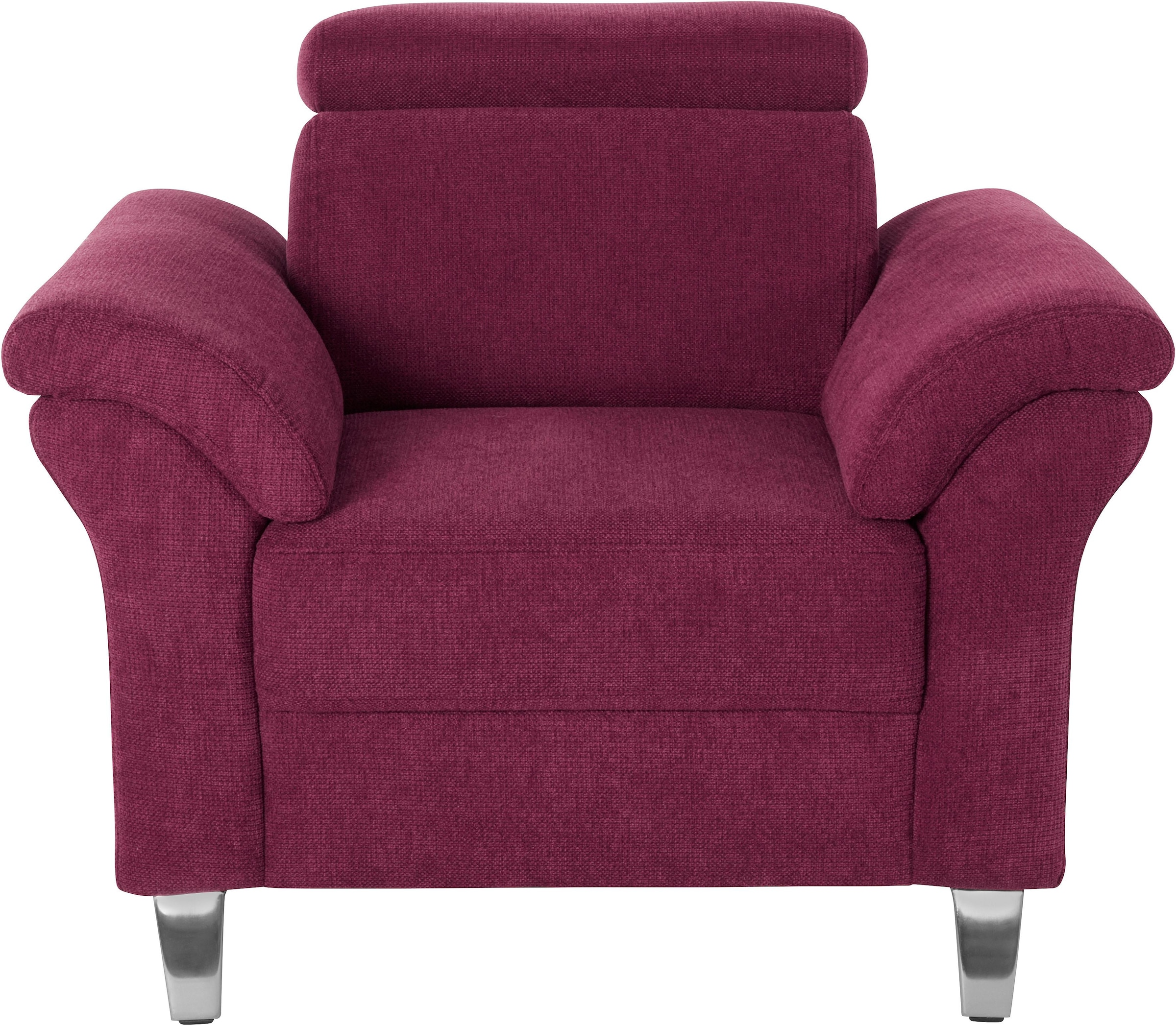 sit&more Sessel »Arngast«, inklusive Federkern und Kopfteilverstellung