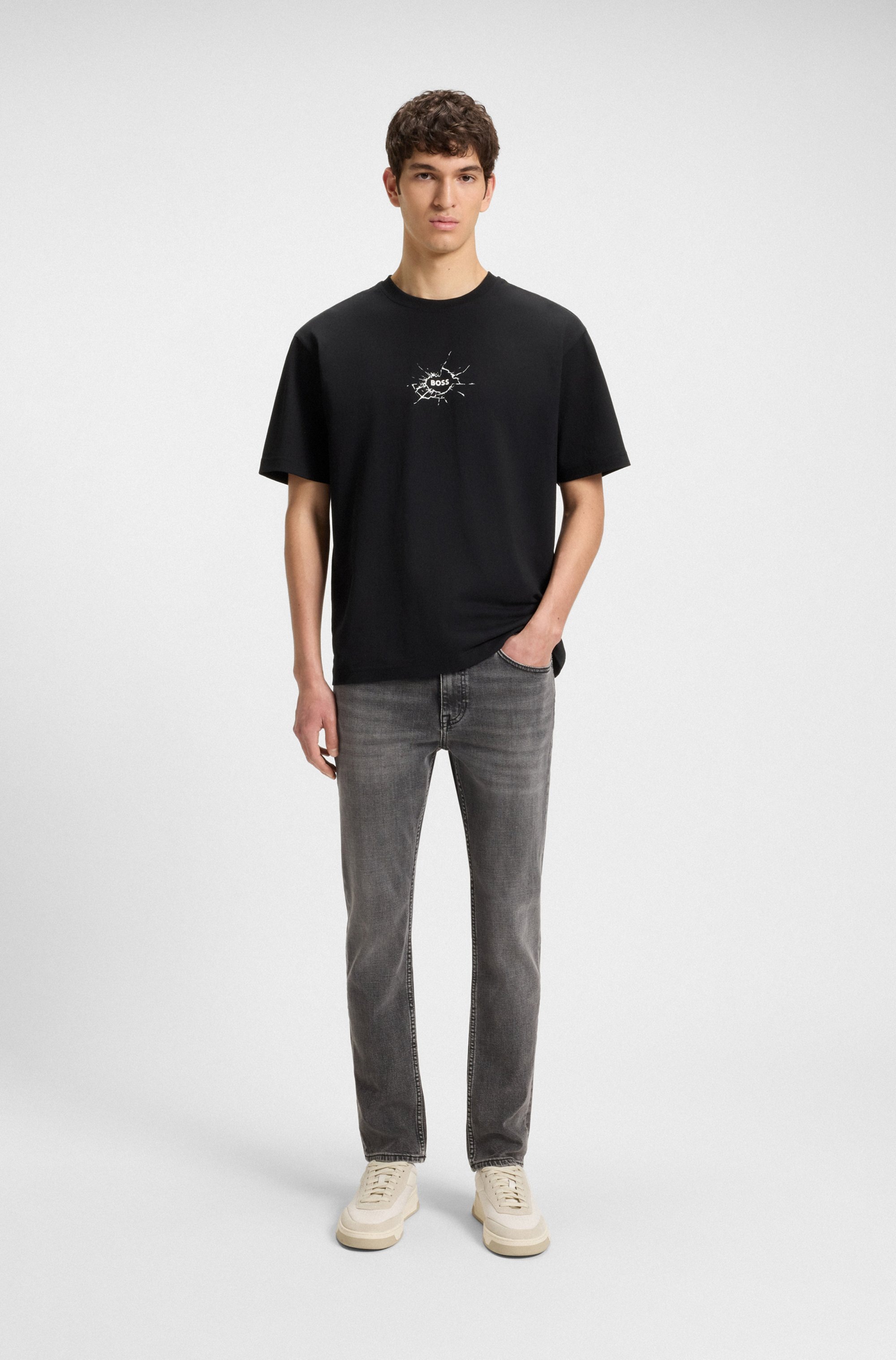 BOSS ORANGE T-Shirt »Te voyage«, mit coolem Logo-Druck