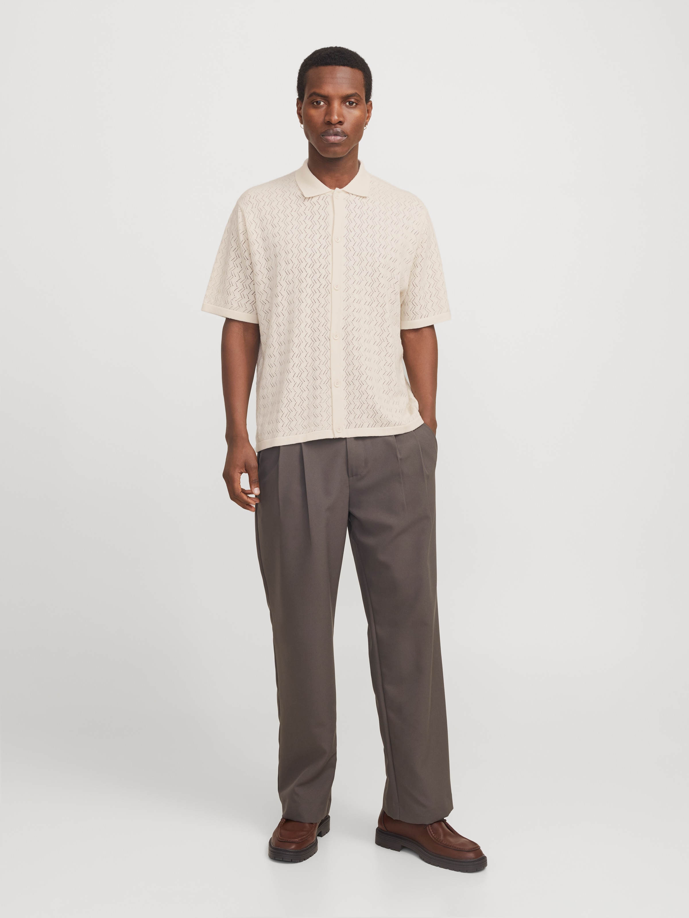 Jack & Jones Polokragenpullover »JORTYLER KNIT SS POLO SN«