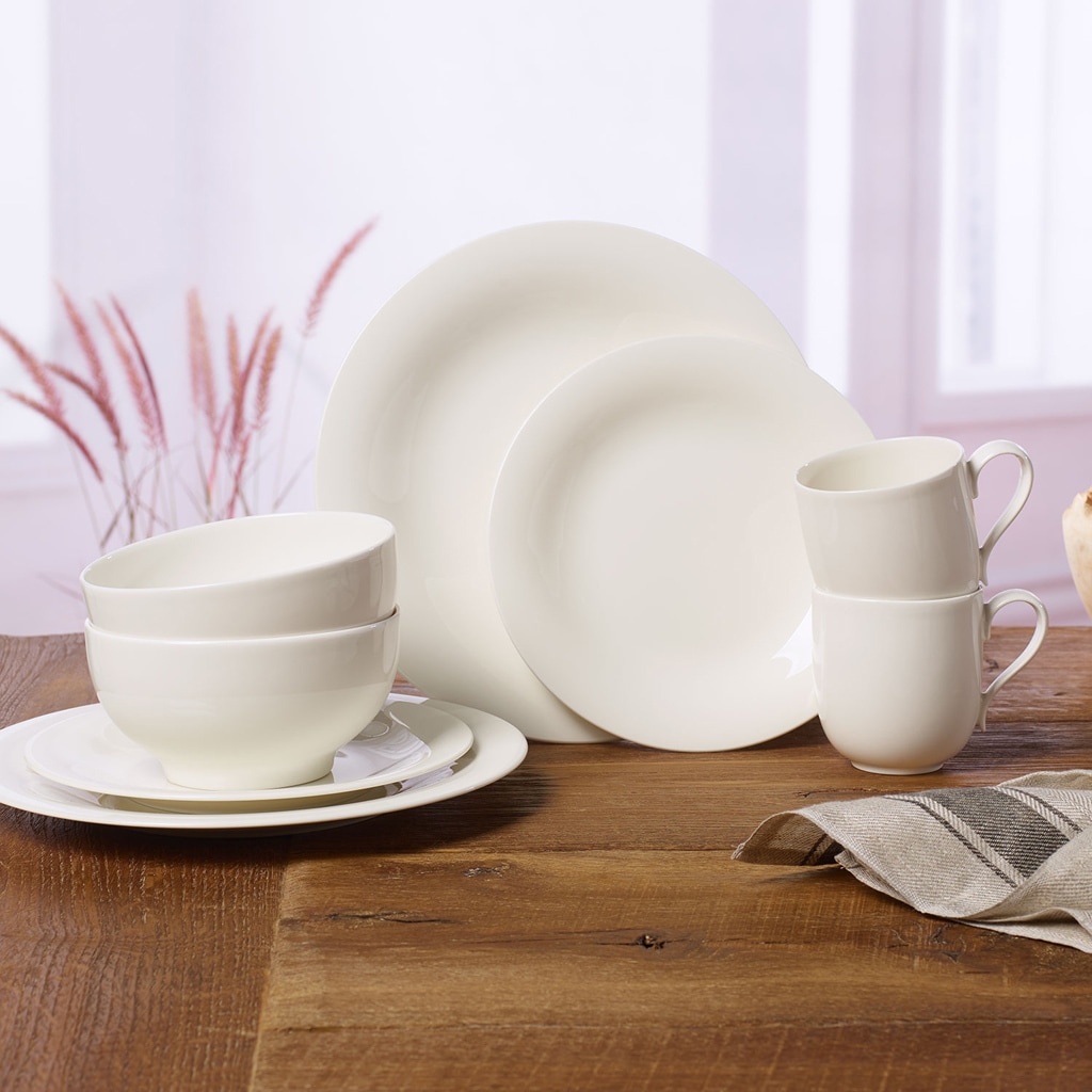 Villeroy & Boch Geschirr-Set »Einsteiger-Set New Cottage Basic 8er Set weiß«