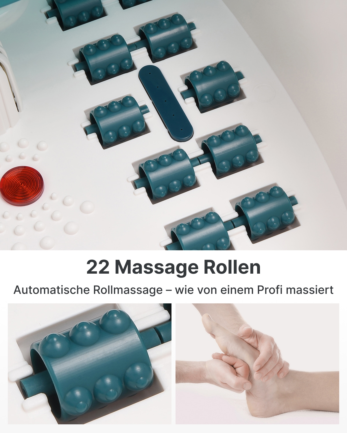 Renpho Fußmassagegerät »Fußbad mit Massagefunktion« Verwöhnende Thermalentspannung für die Füße