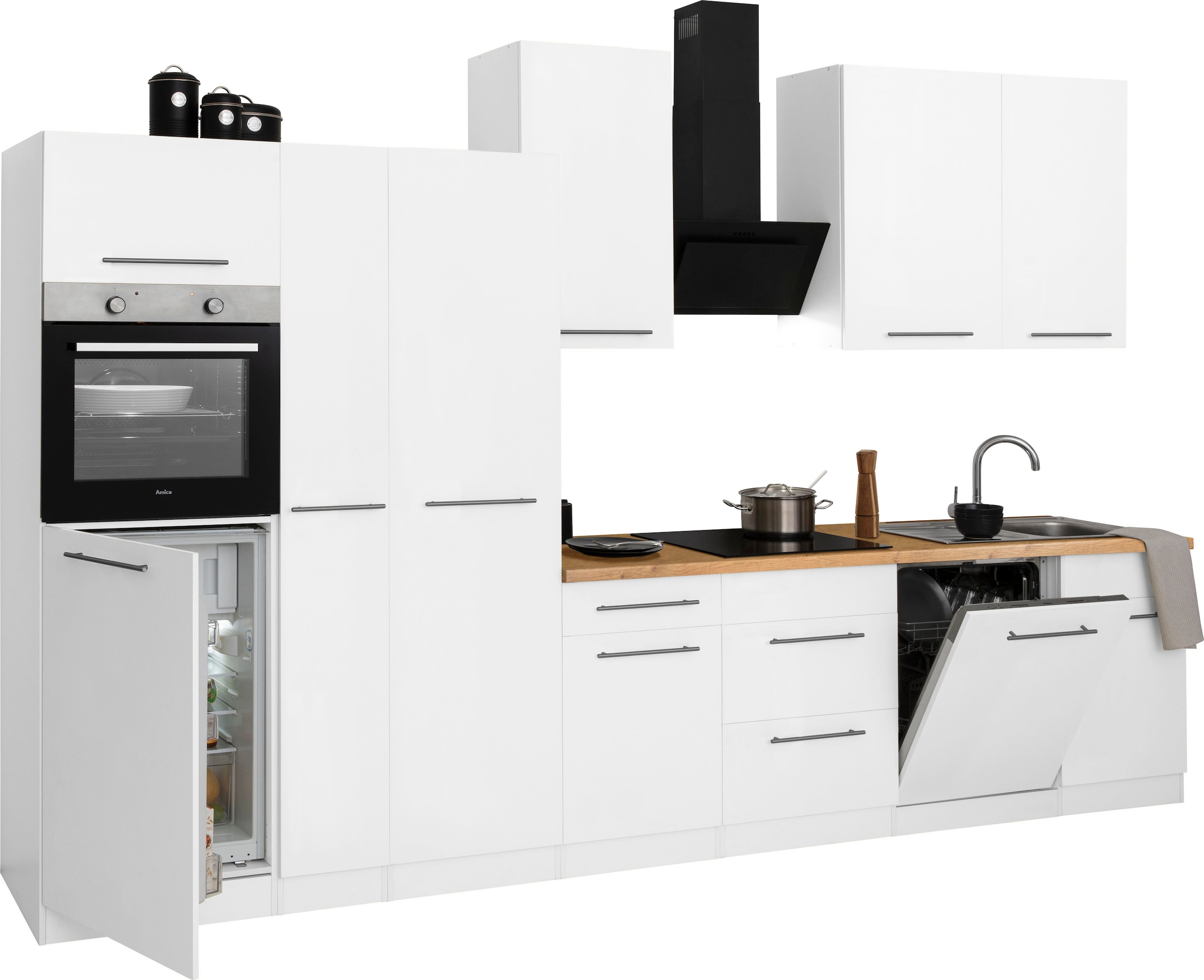 wiho Küchen Küchenzeile »Unna«, ohne E-Geräte, Breite 360 cm