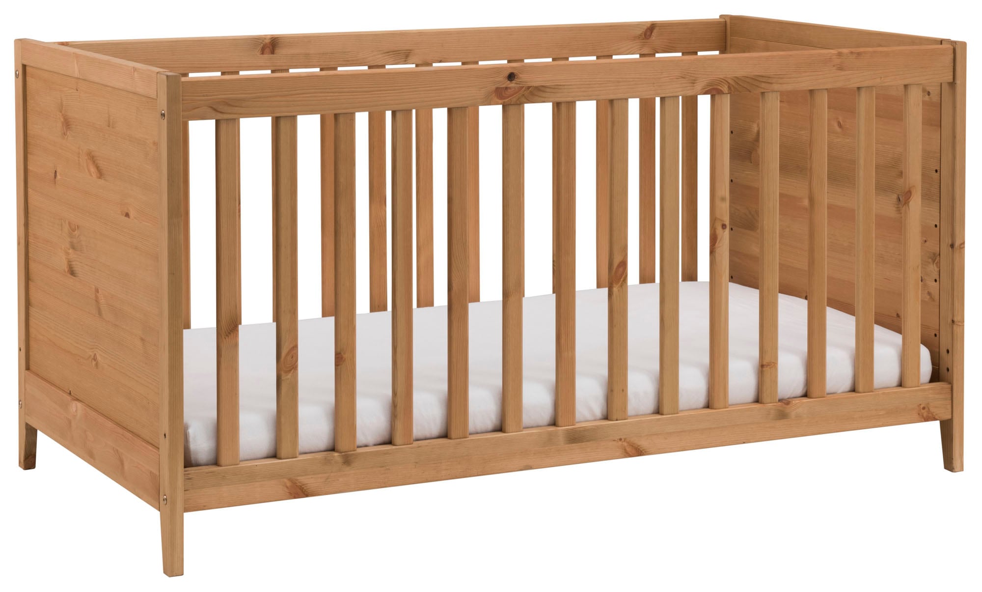 Babymöbel-Set »Solvita«, (Bett 70x140cm, Kleiderschrank 2trg, Kommode, Wickelaufsatz,...