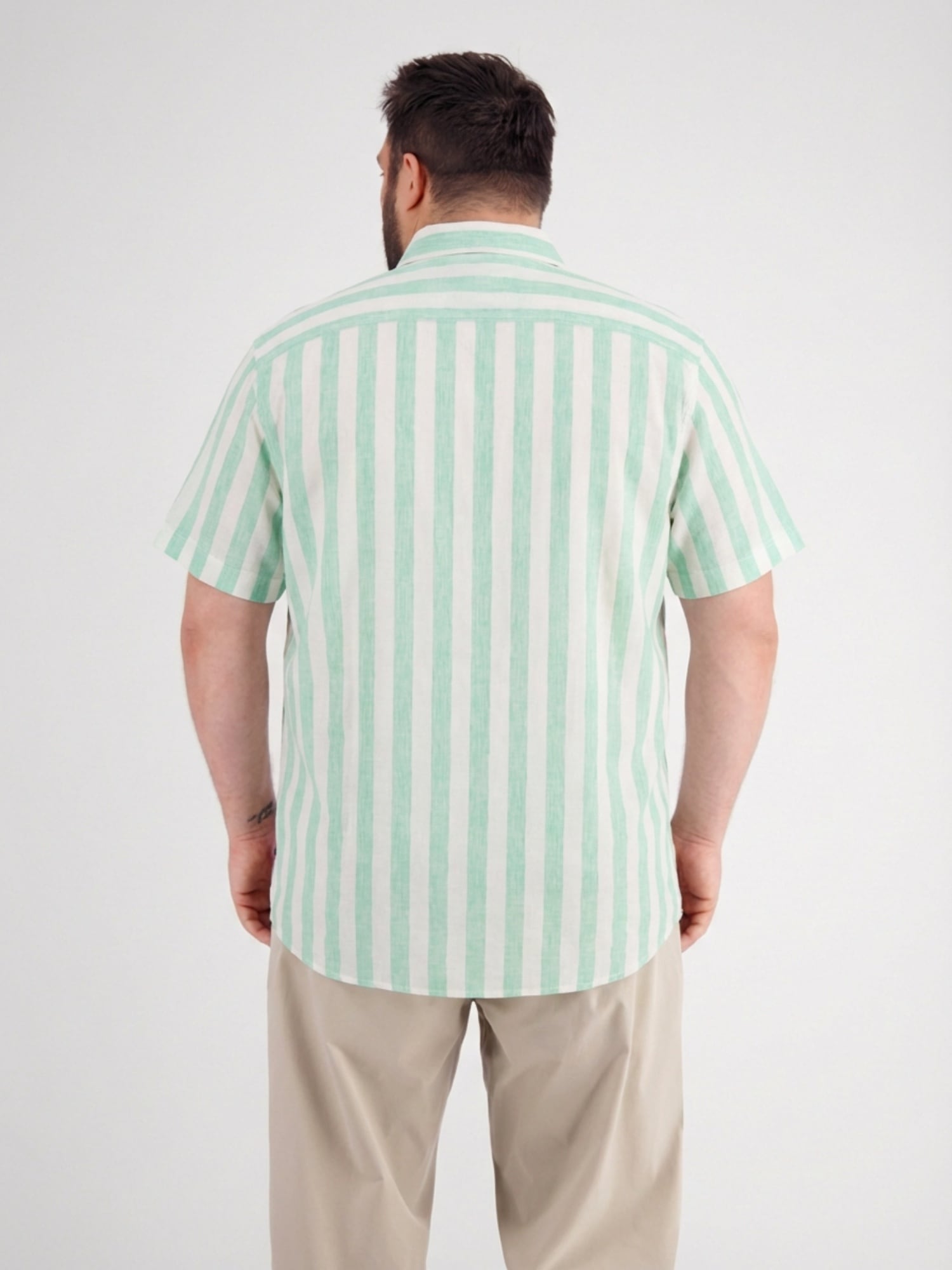 LERROS Kurzarmhemd »Gestreiftes Kurzarmhemd in grossen Größen«