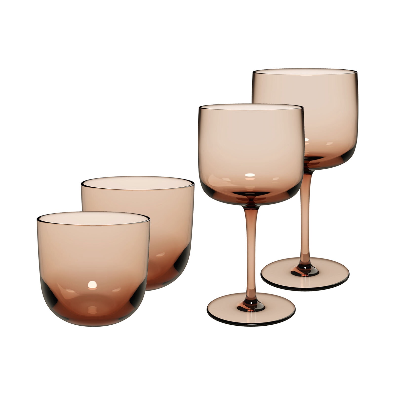 like. by Villeroy & Boch Gläser-Set »Wein- und Wassergläser Like Glass 4er Set« Handwäsche wird empfohlen