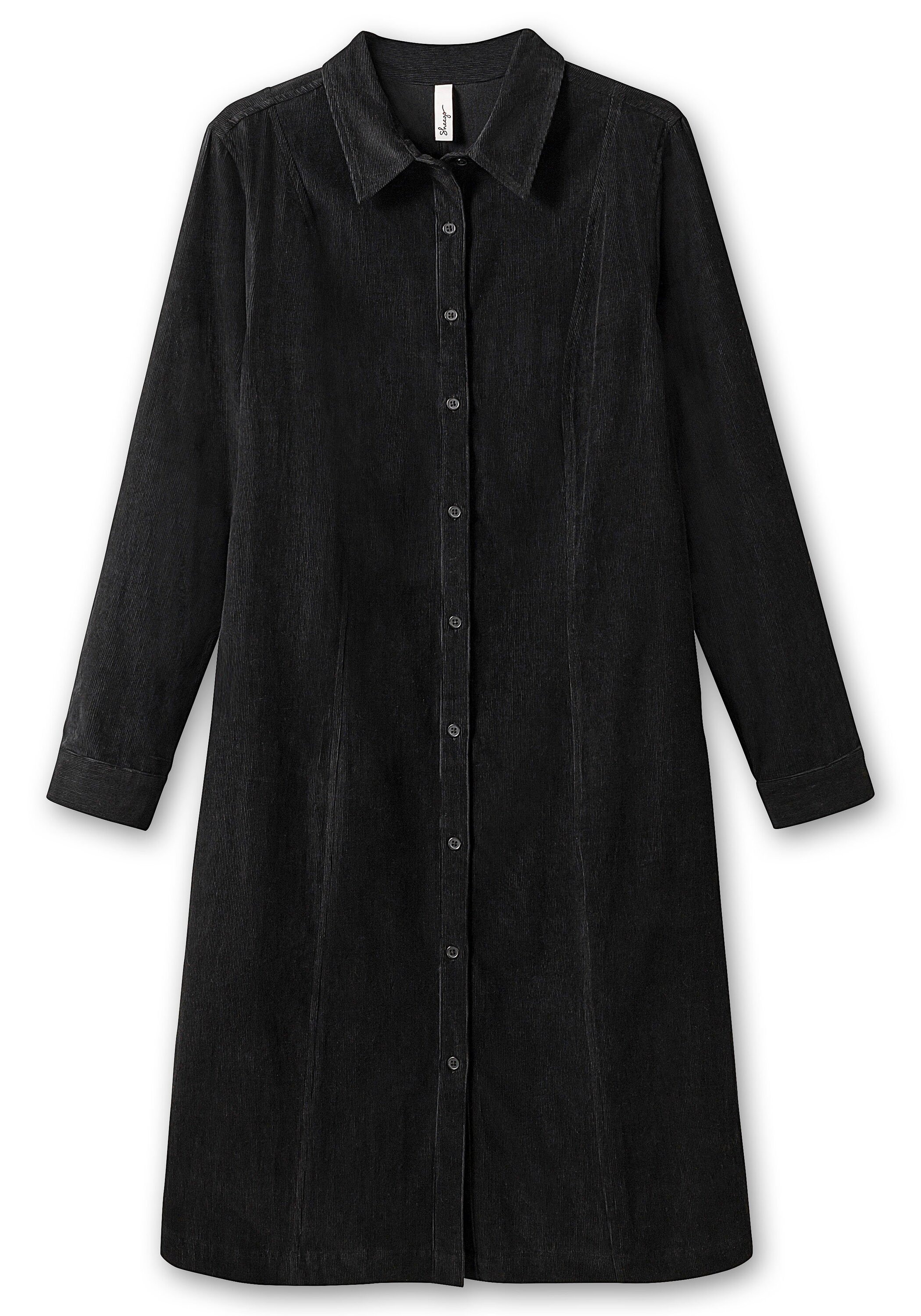 Sheego Blusenkleid »Hemdblusenkleid aus weichem Cord, mit Krempelarm«