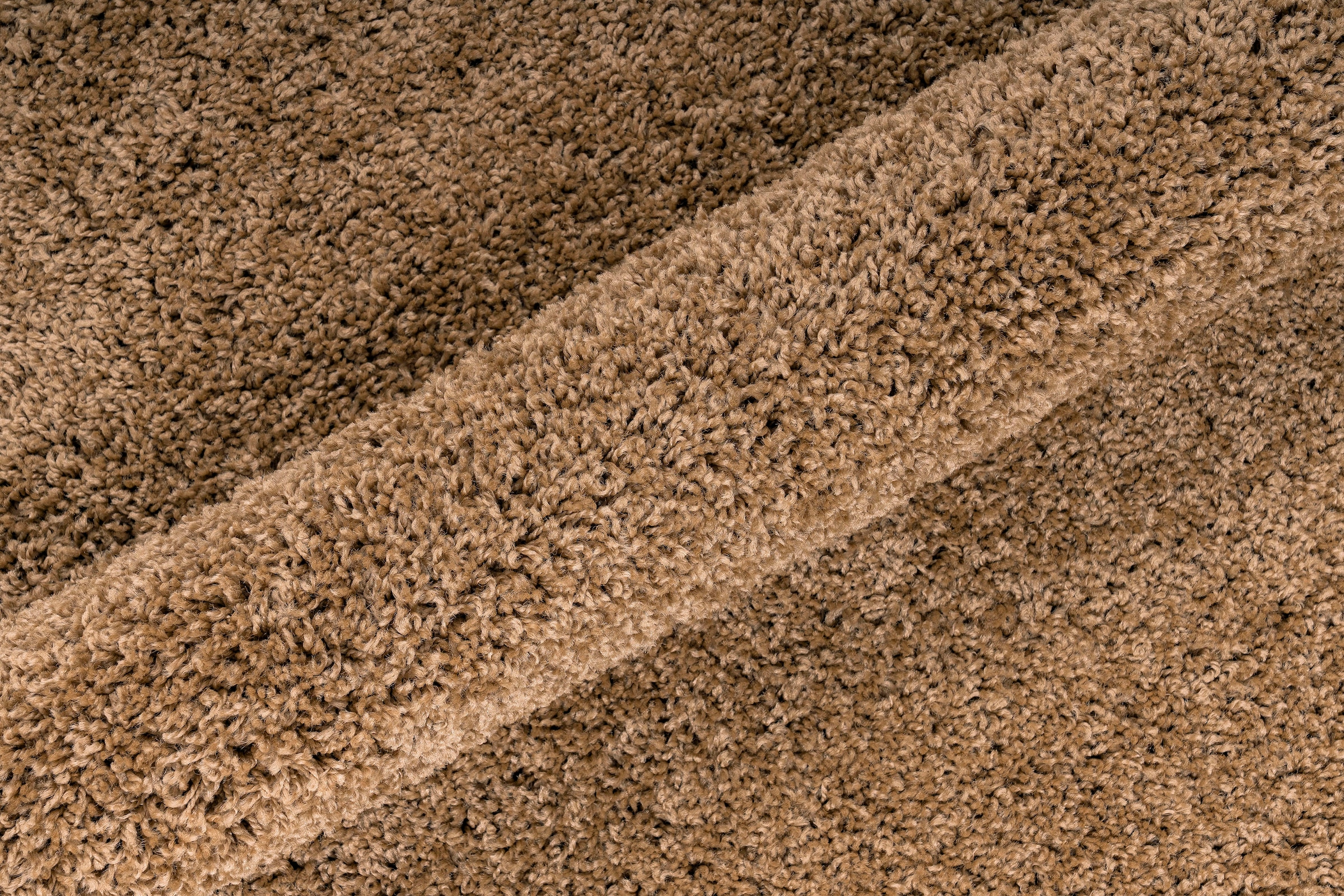 my home Teppich »Viva rund« rund 45 mm Höhe Uni-Farben, einfarbig, besonders weich und kuschelig, Wohnzimmer