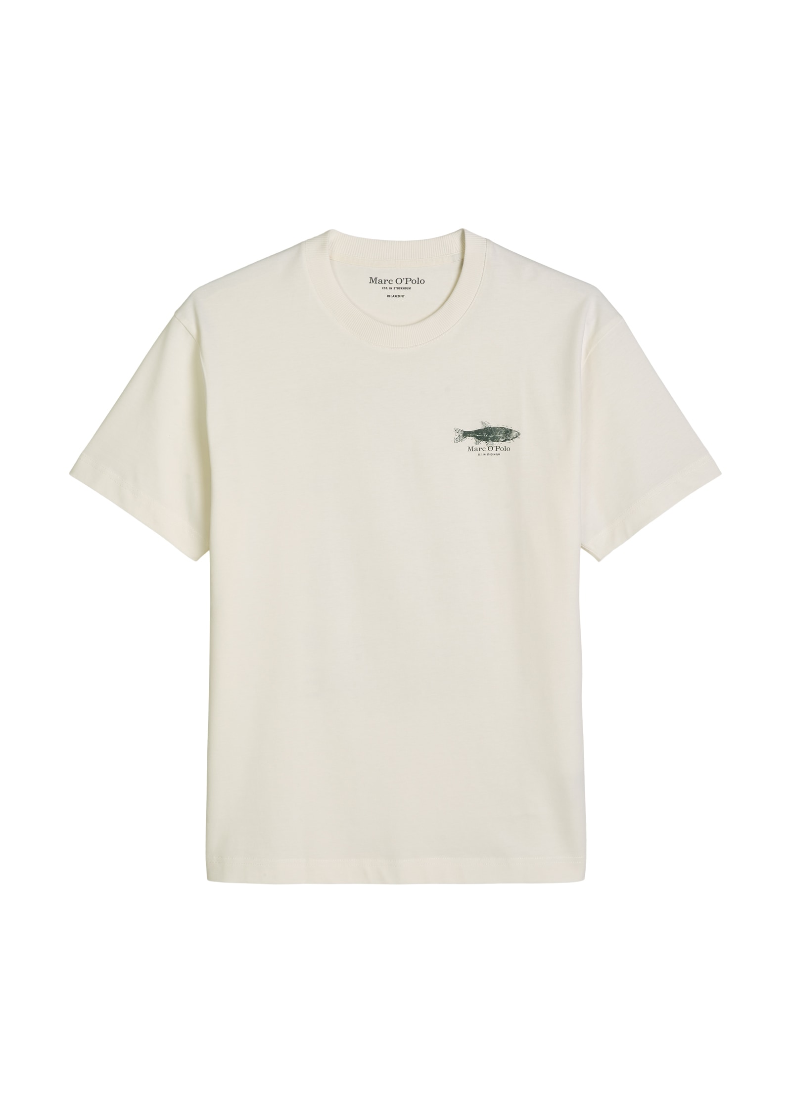 Marc O'Polo T-Shirt loose mit Seafood-Rückenprint