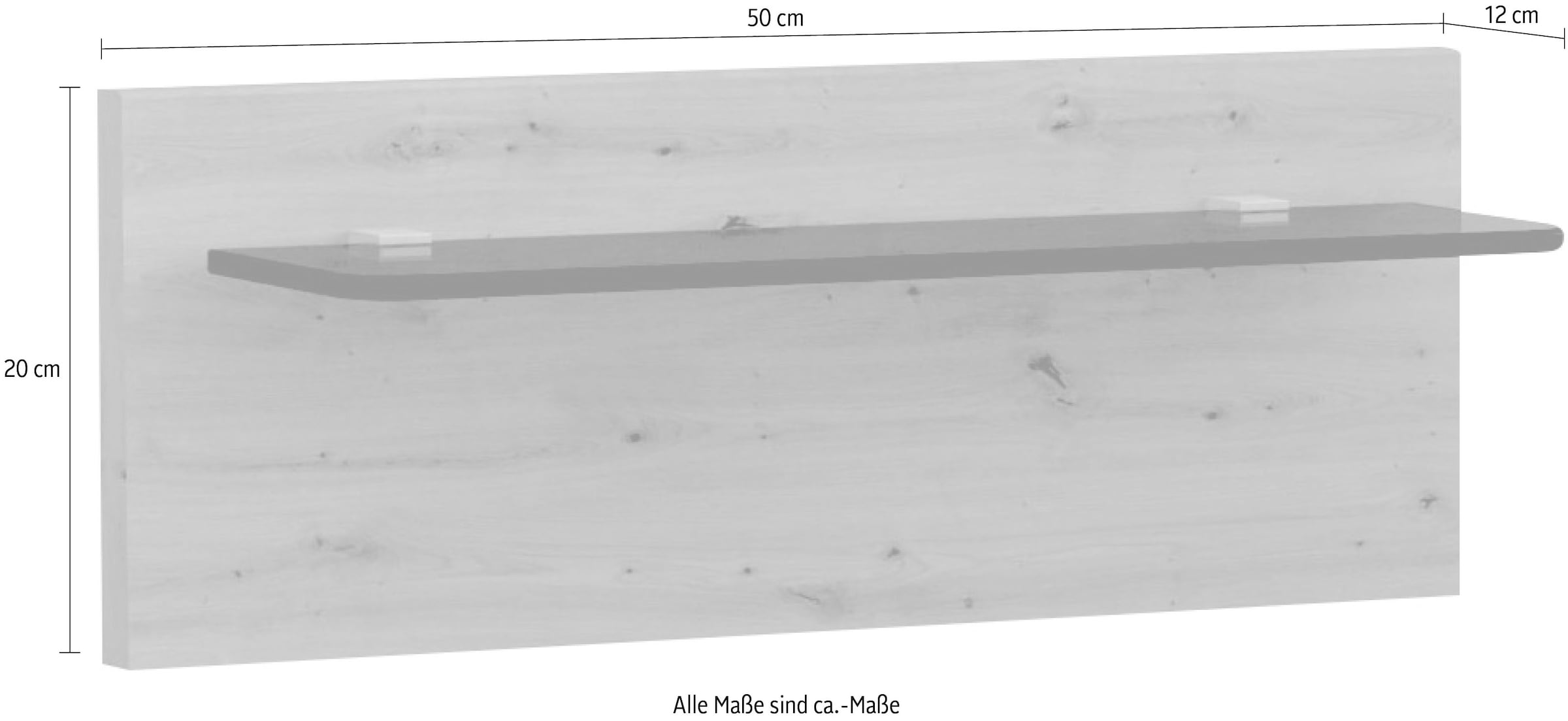 WIEMANN Aufsatzpaneel »Mainau« wahlweise mit LED-Beleuchtung