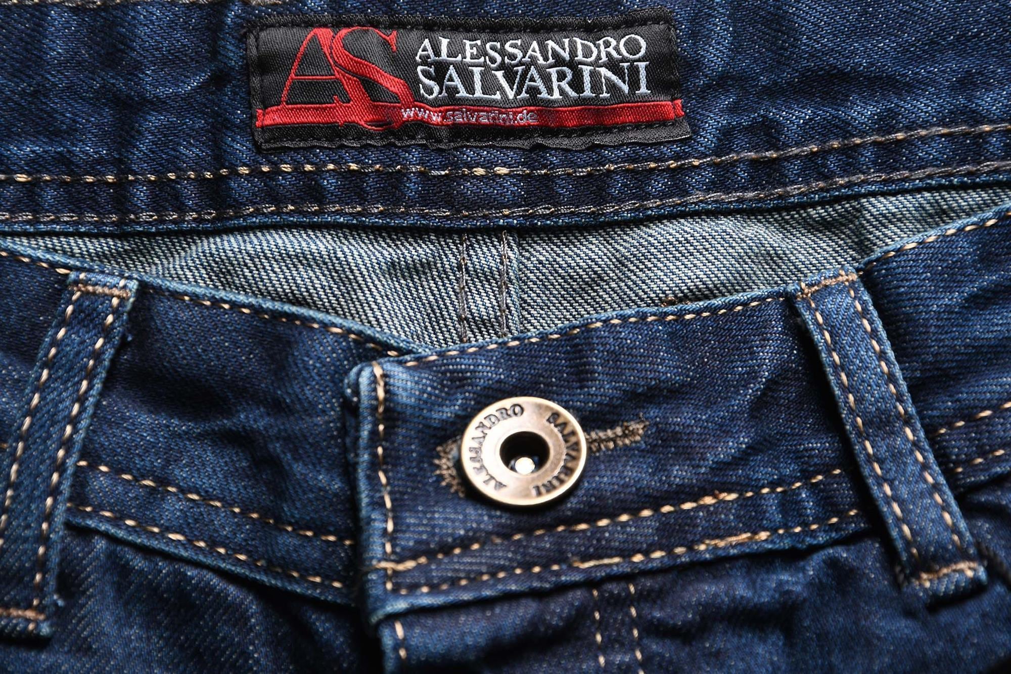 Alessandro Salvarini Regular-fit-Jeans »A. Salvarini Beppo Designer Herren Jeans Hose Basic Jeanshose Comfort Fit«