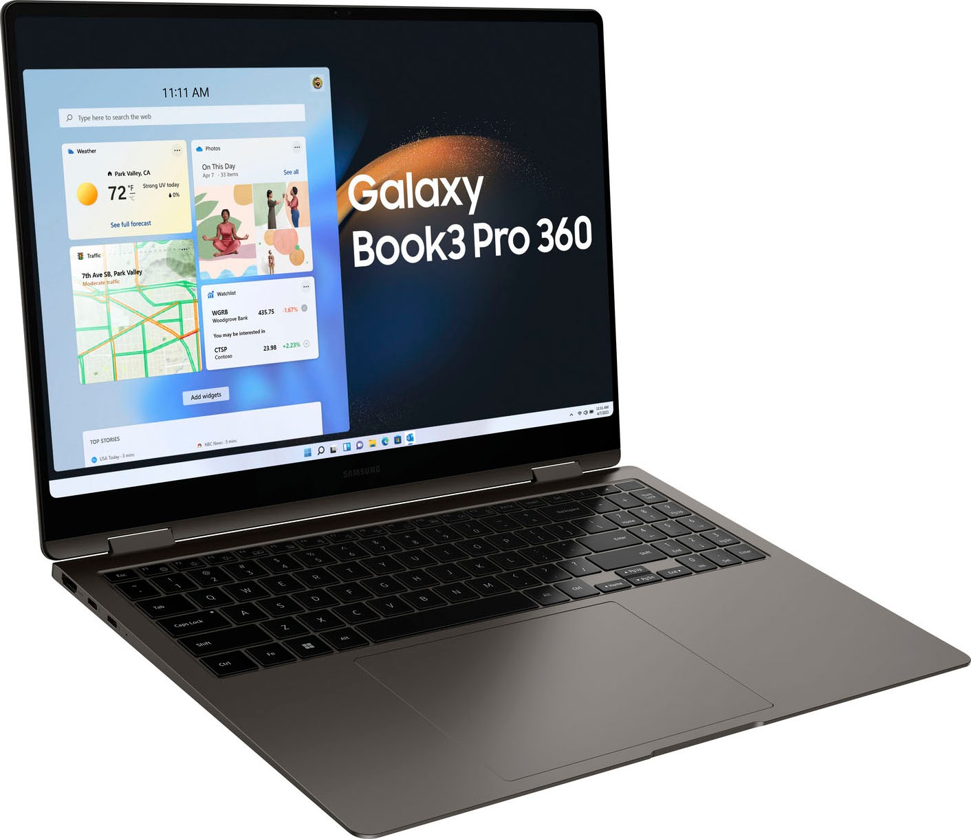 Samsung Notebook »Galaxy Book3 Pro 360«, 40,62 cm, / 16 Zoll, Intel, Core i7, Iris Xe Graphics, 512 GB SSD