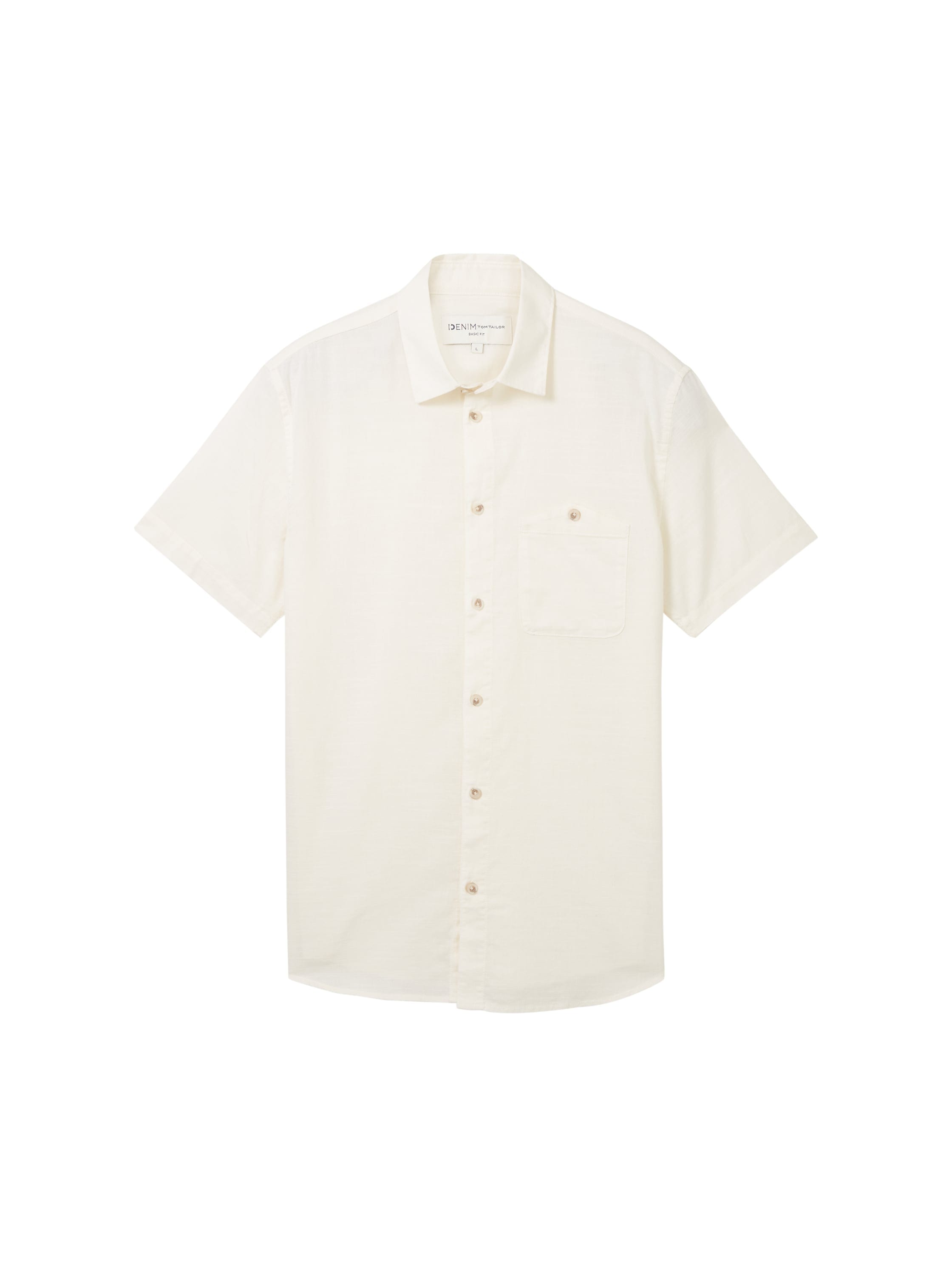 TOM TAILOR Denim Kurzarmhemd, mit melierter Optik