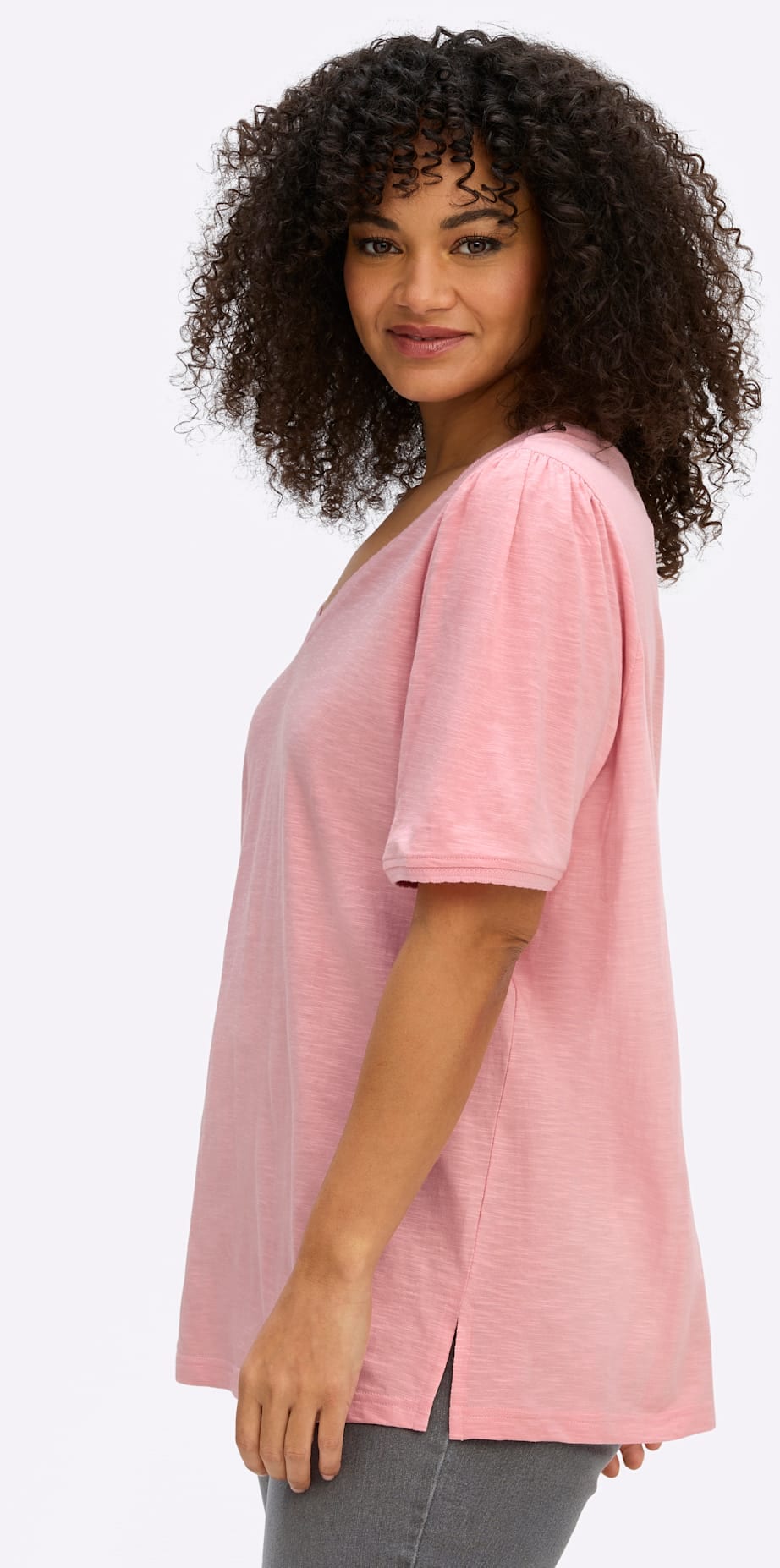 Sheego T-Shirt »Halbarmshirt« 1