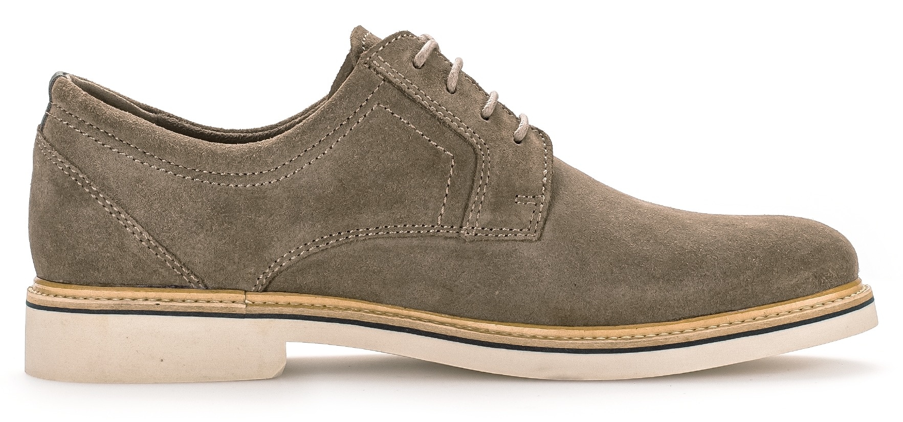 Pius Gabor Schnürschuh  , Blockabsatz, Businessschuh, Halbschuh mit Ziernähten, G-Weite