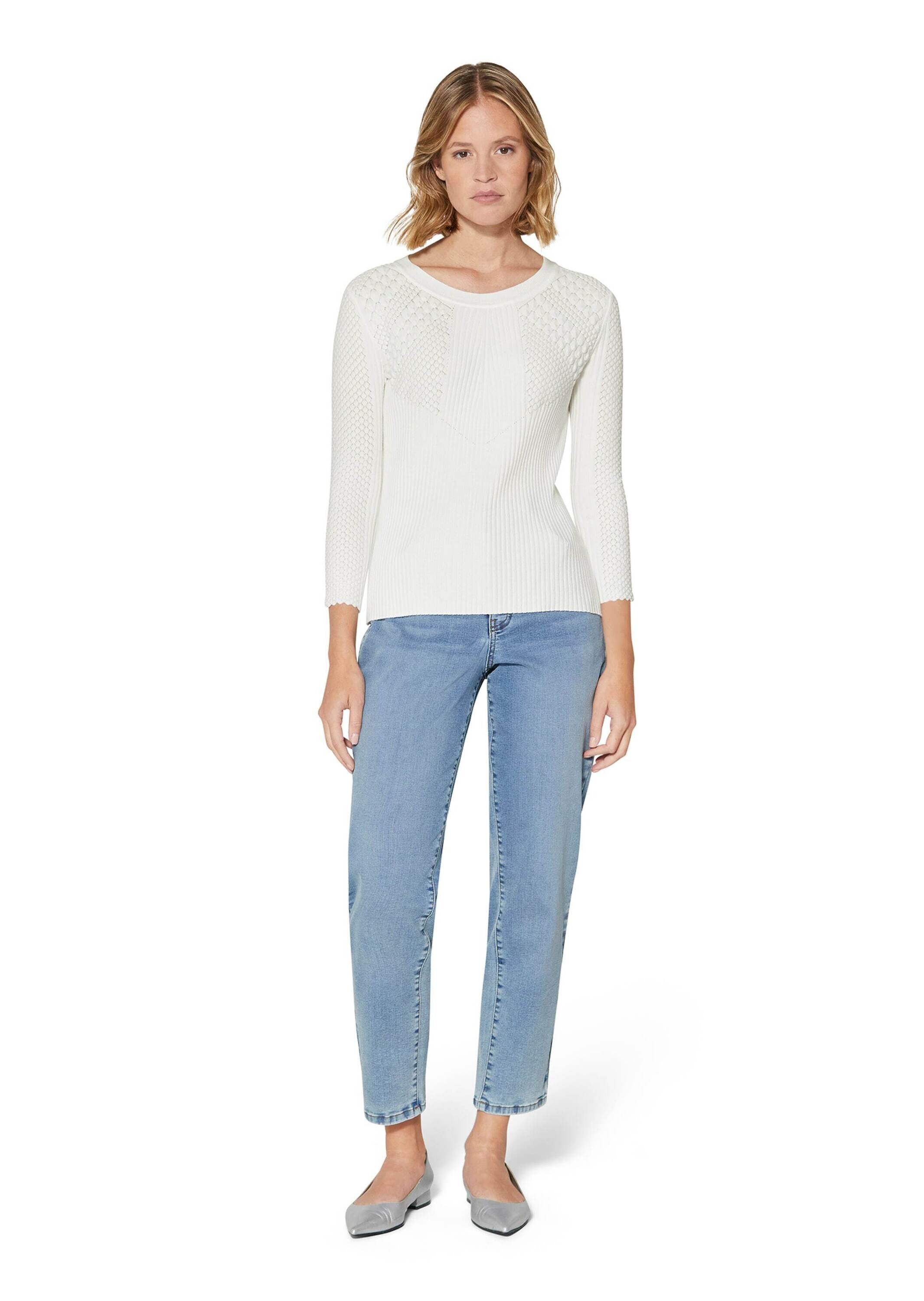 MADELEINE Longpullover »Pullover Rippstrickpullover«