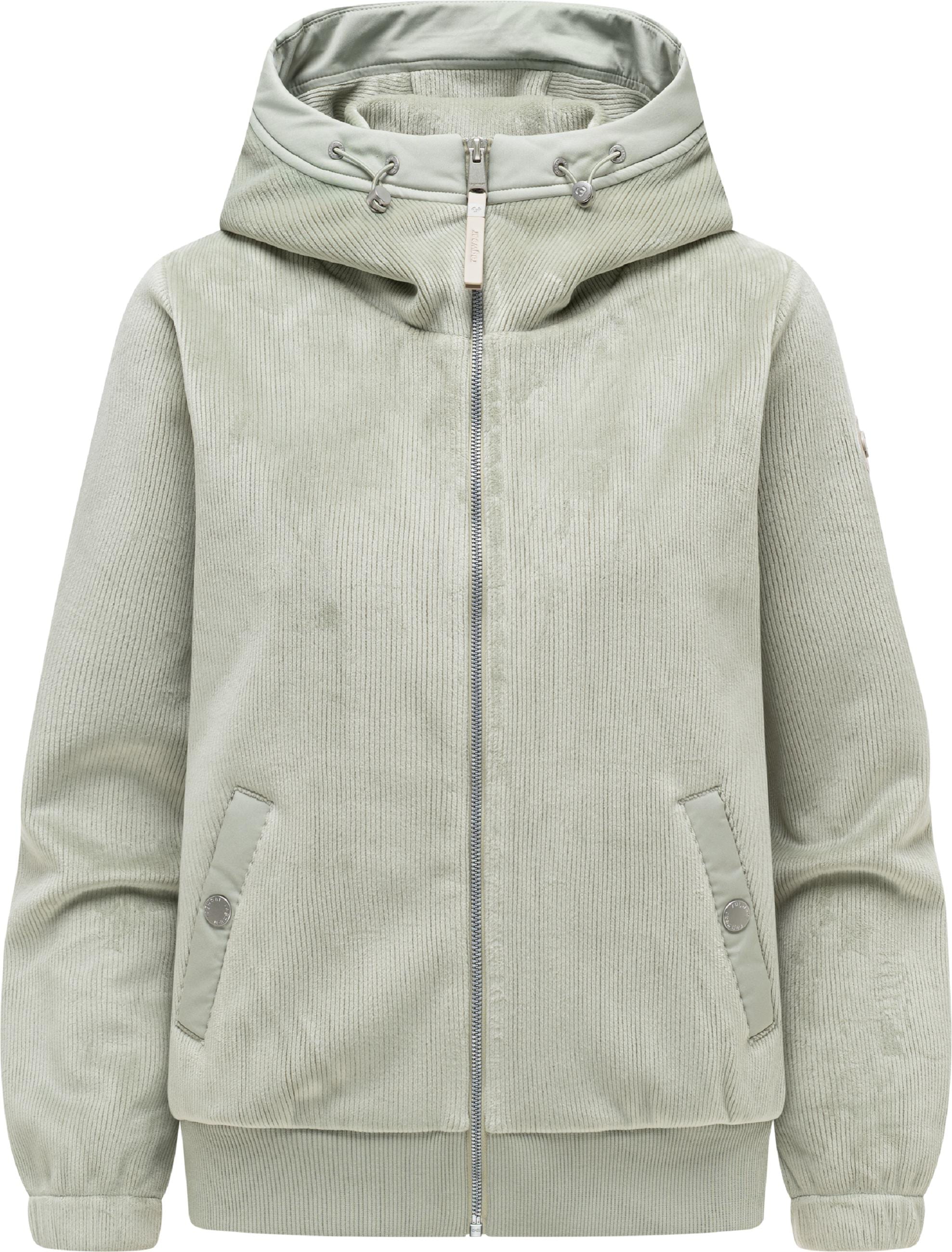 Ragwear Fleecejacke »Fleecejacke Cousy Short Bonded« mit Kapuze Übergangsjacke mit kuscheligem Teddyfell-Innenfutter