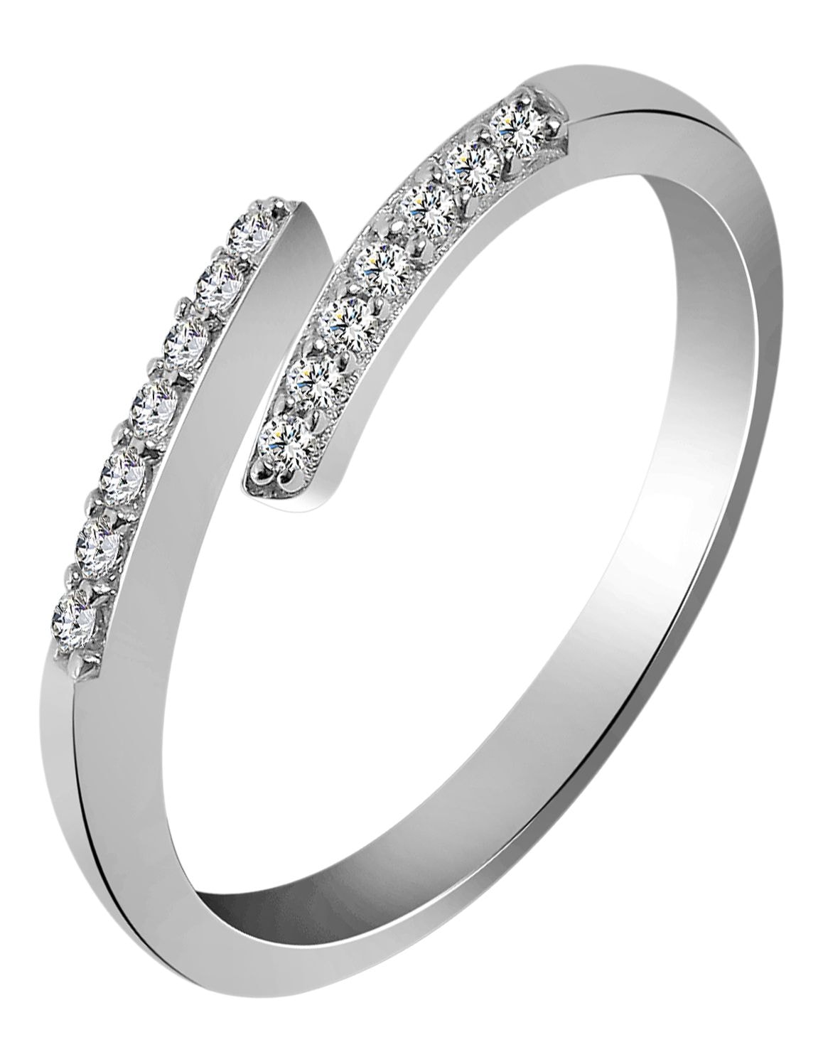 Adelia´s Fingerring »Damen Ring aus 925 Silber mit Zirkonia«