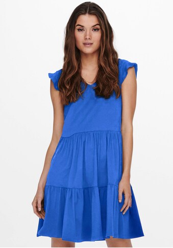 Only Jerseykleid »ONLMAY CAP SLEEVES FRILL DRESS« kaufen