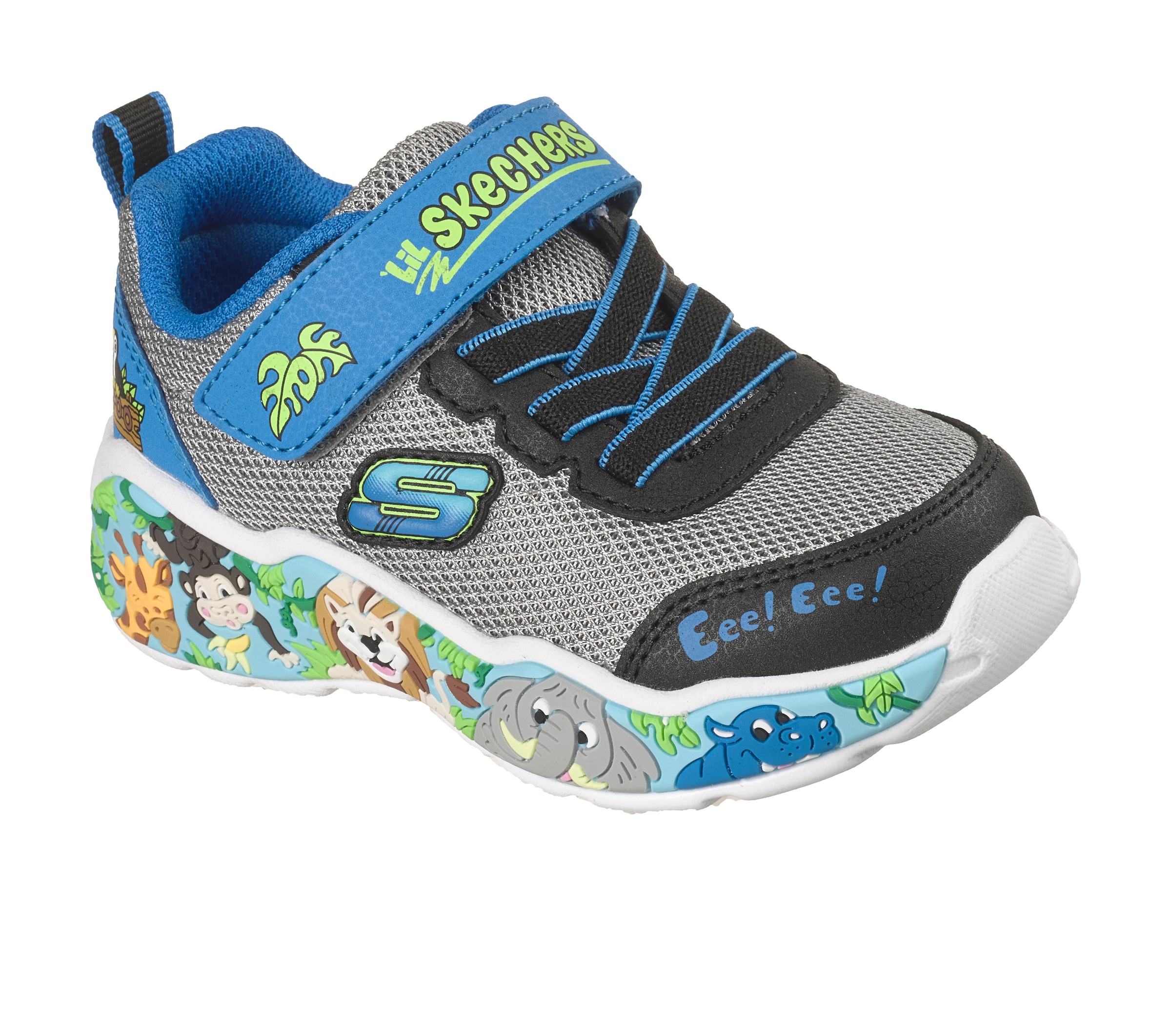 Skechers Lauflernschuh »PLAY SCENE«  Freizeitschuh mit bedruckter Sohle, Größenschablone zum Download