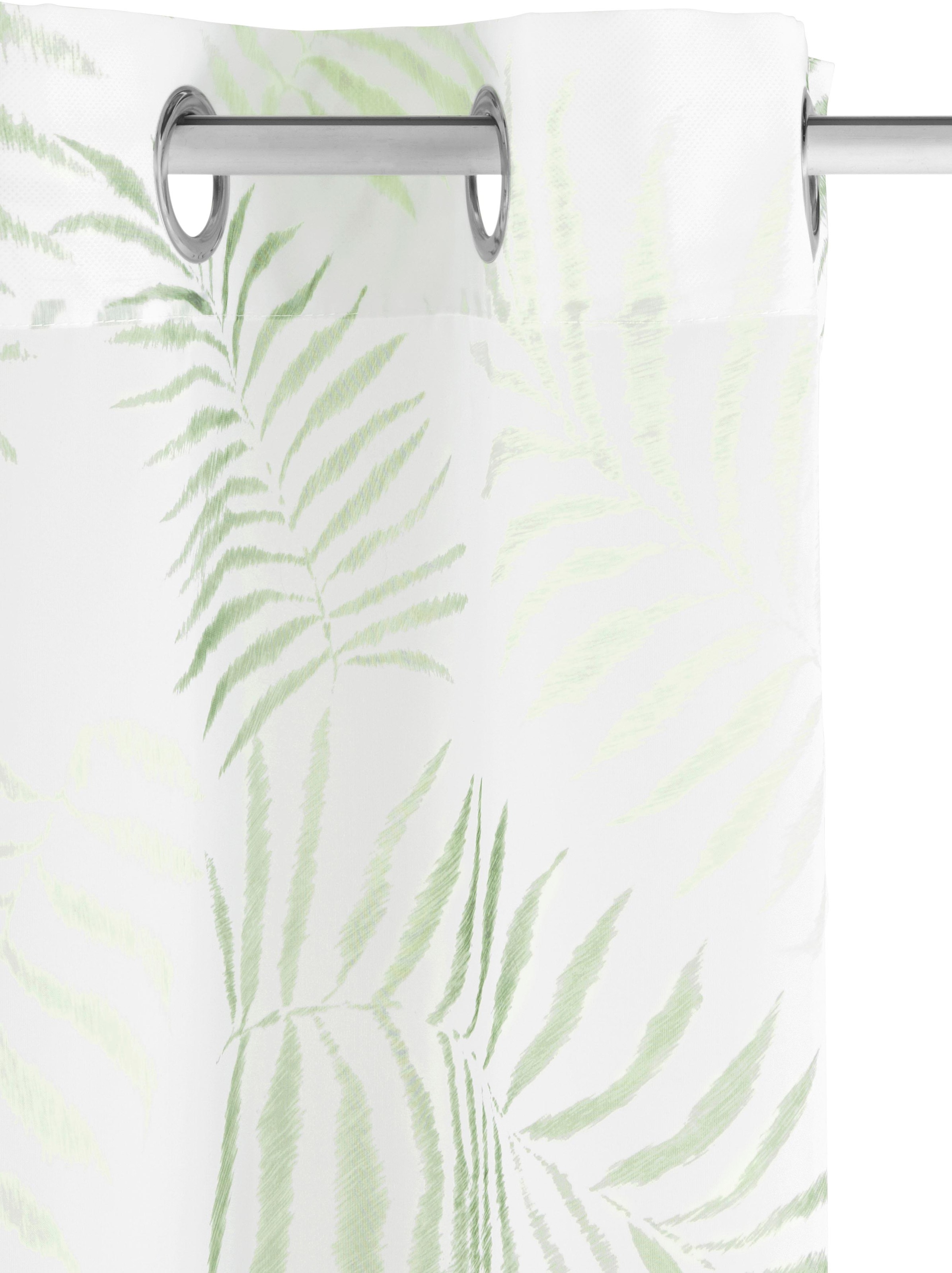 my home Gardine »Paula« Ösen 1 Stk. tlg. Halbtransparent, Voile, Polyester
