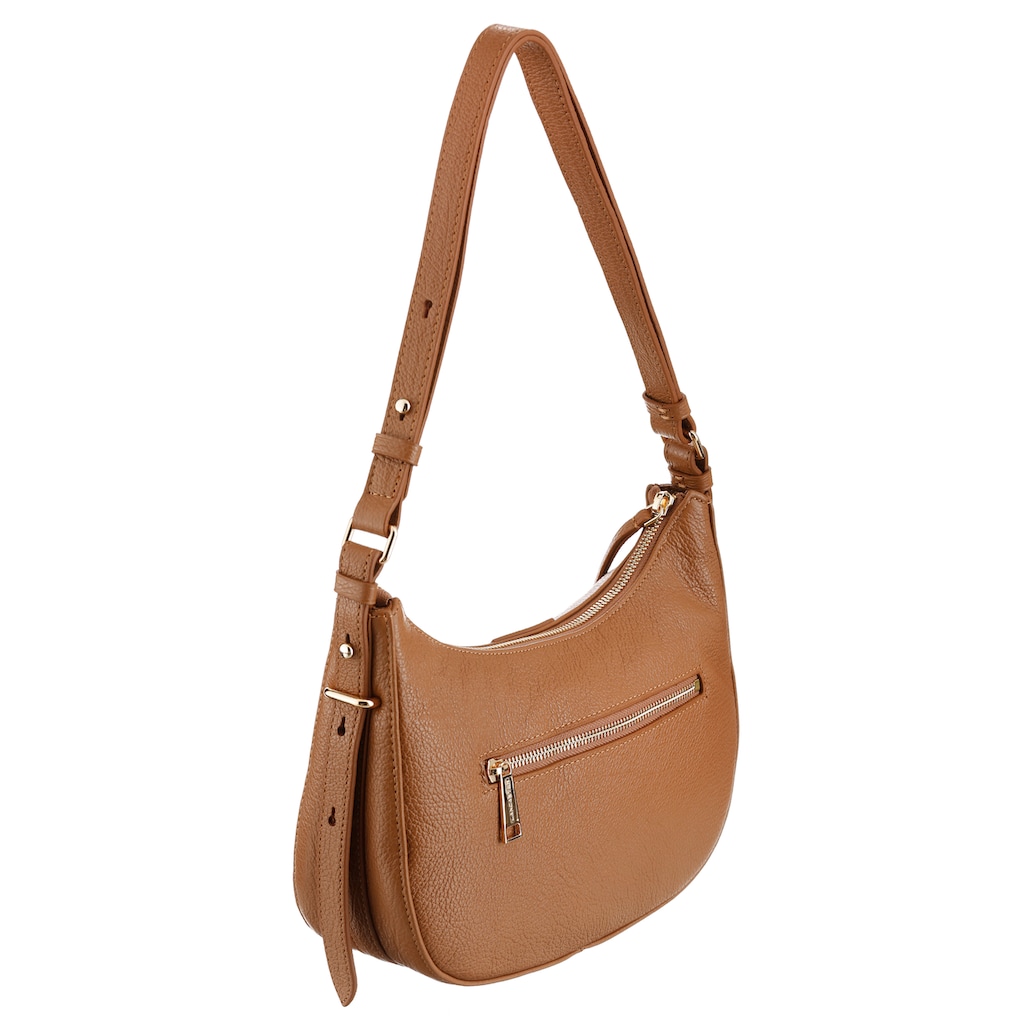 LANCASTER Schultertasche »Hobo bag Dune«, mit goldfarbenen Details