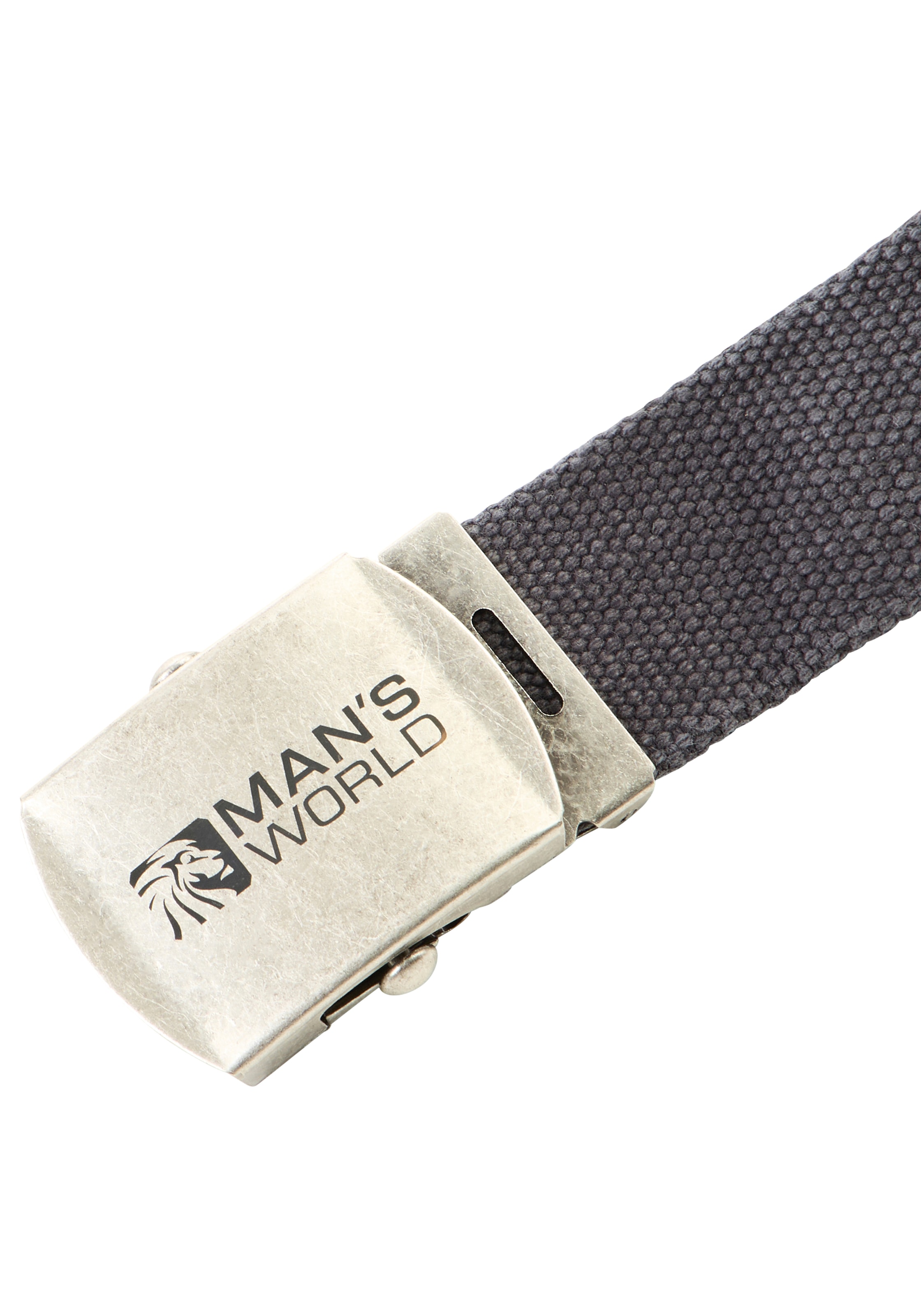 Man's World Stoffgürtel aus Textilband im zeitlosen Design - NEUE FARBE im used Look