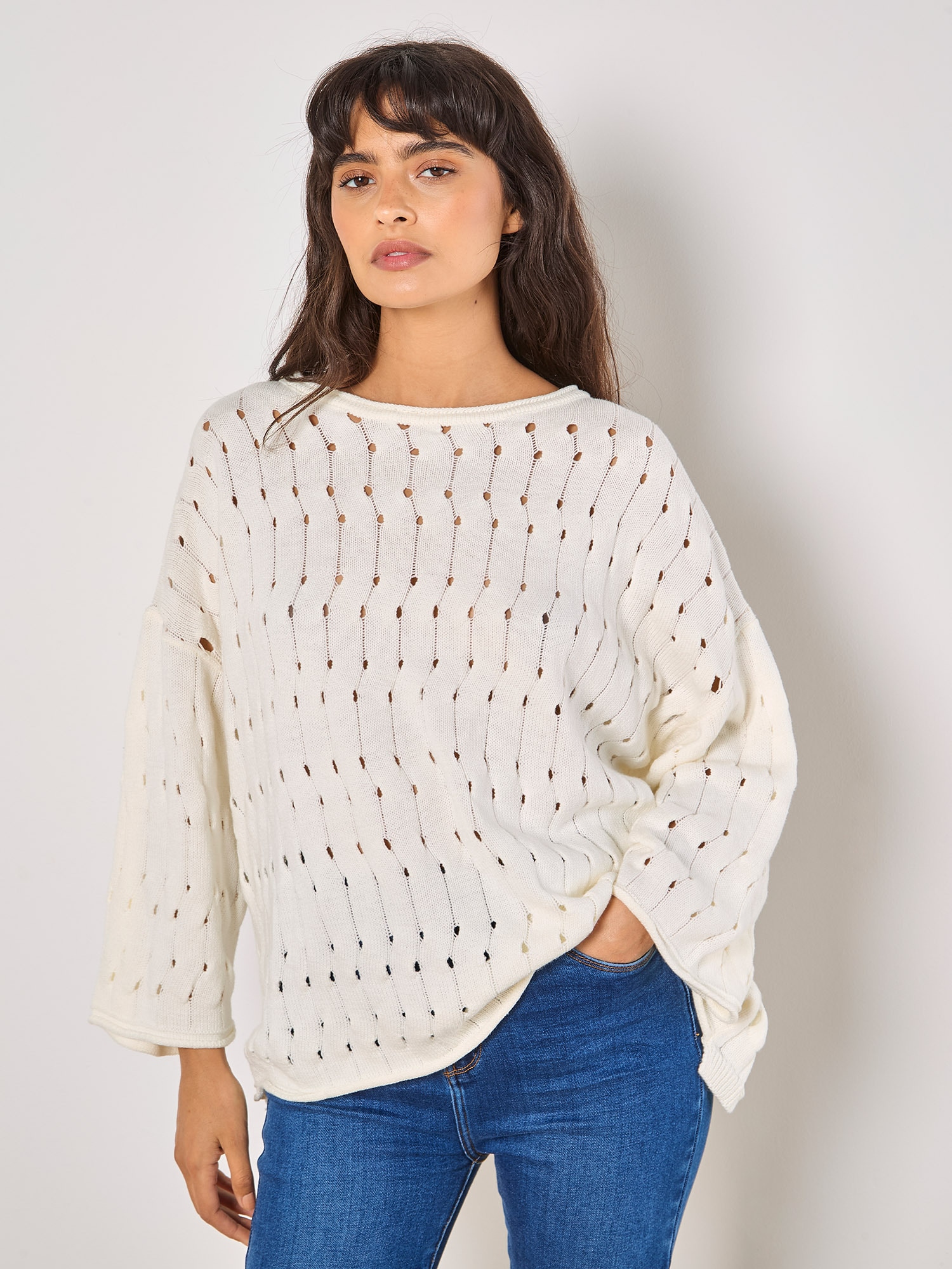 Apricot Strickpullover »Pullover« mit Glockenärmeln