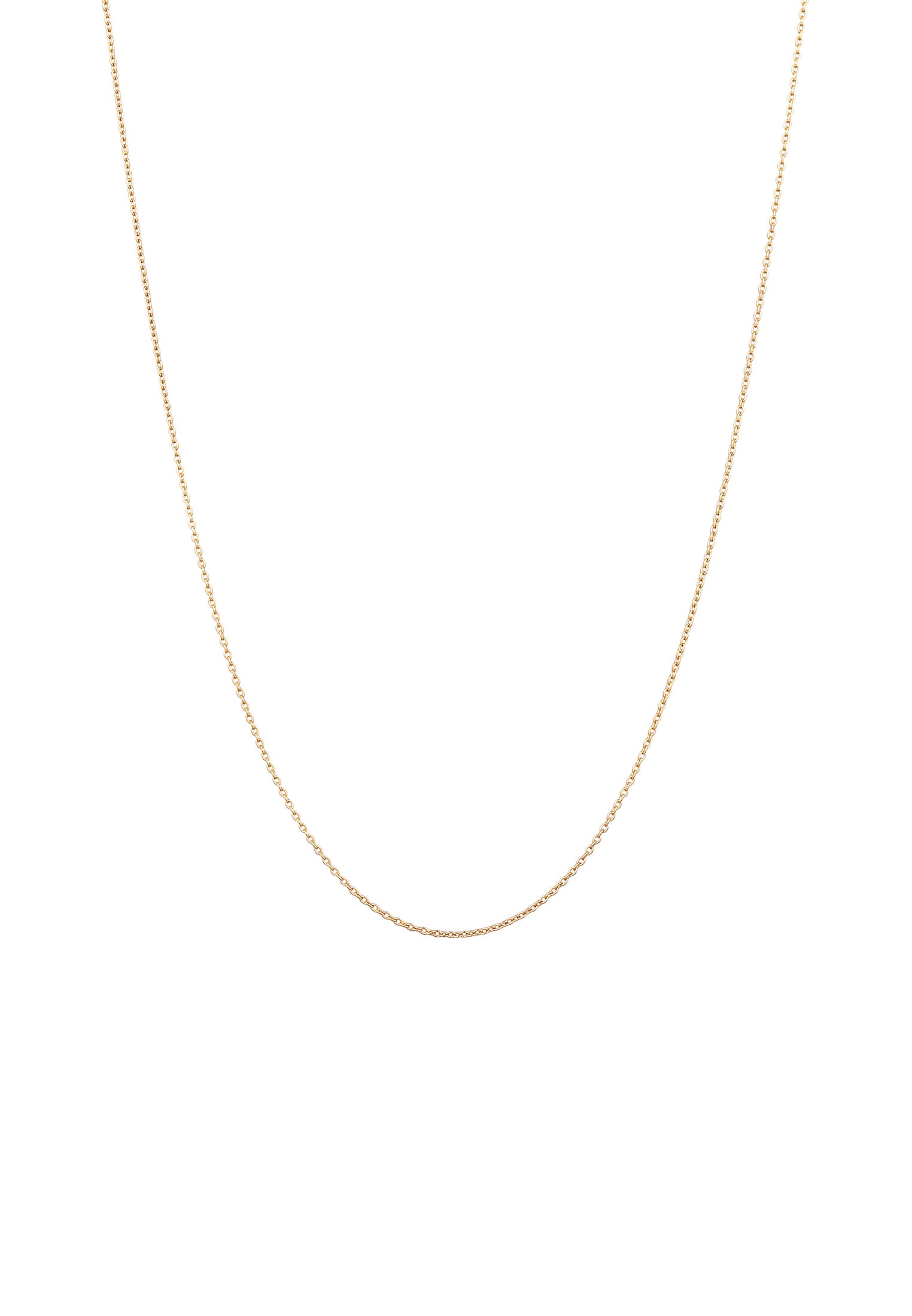 Elli Premium Kette ohne Anhänger »Halskette Ankerkette Basic Zart 585 Gelbgold«