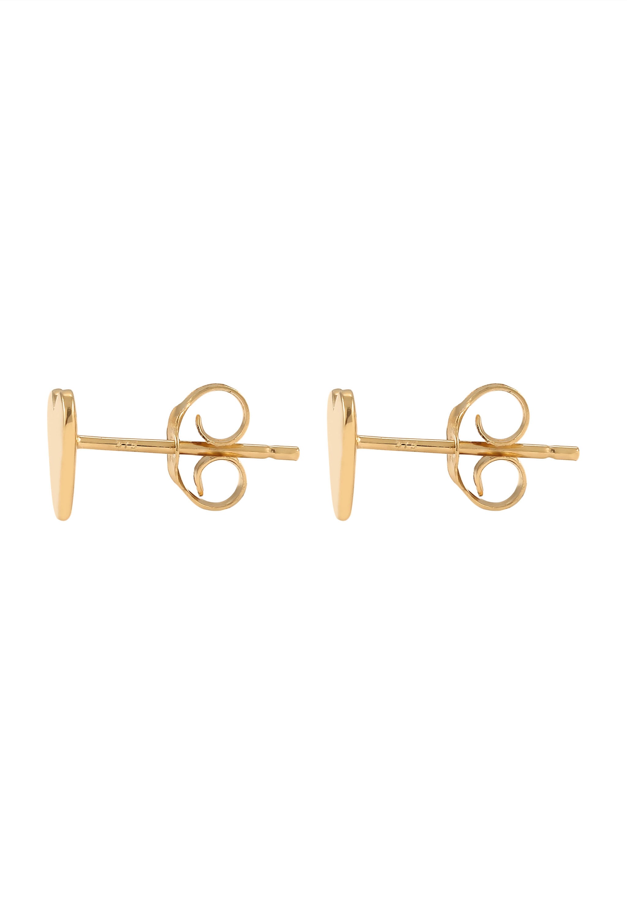 Elli Premium Paar Ohrstecker »Ohrringe Ohrstecker Kinder Herz 375 Gelbgold«