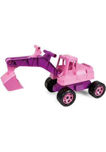 Spielzeug-Aufsitzbagger »Giga Trucks, rosa«, Made in Europe