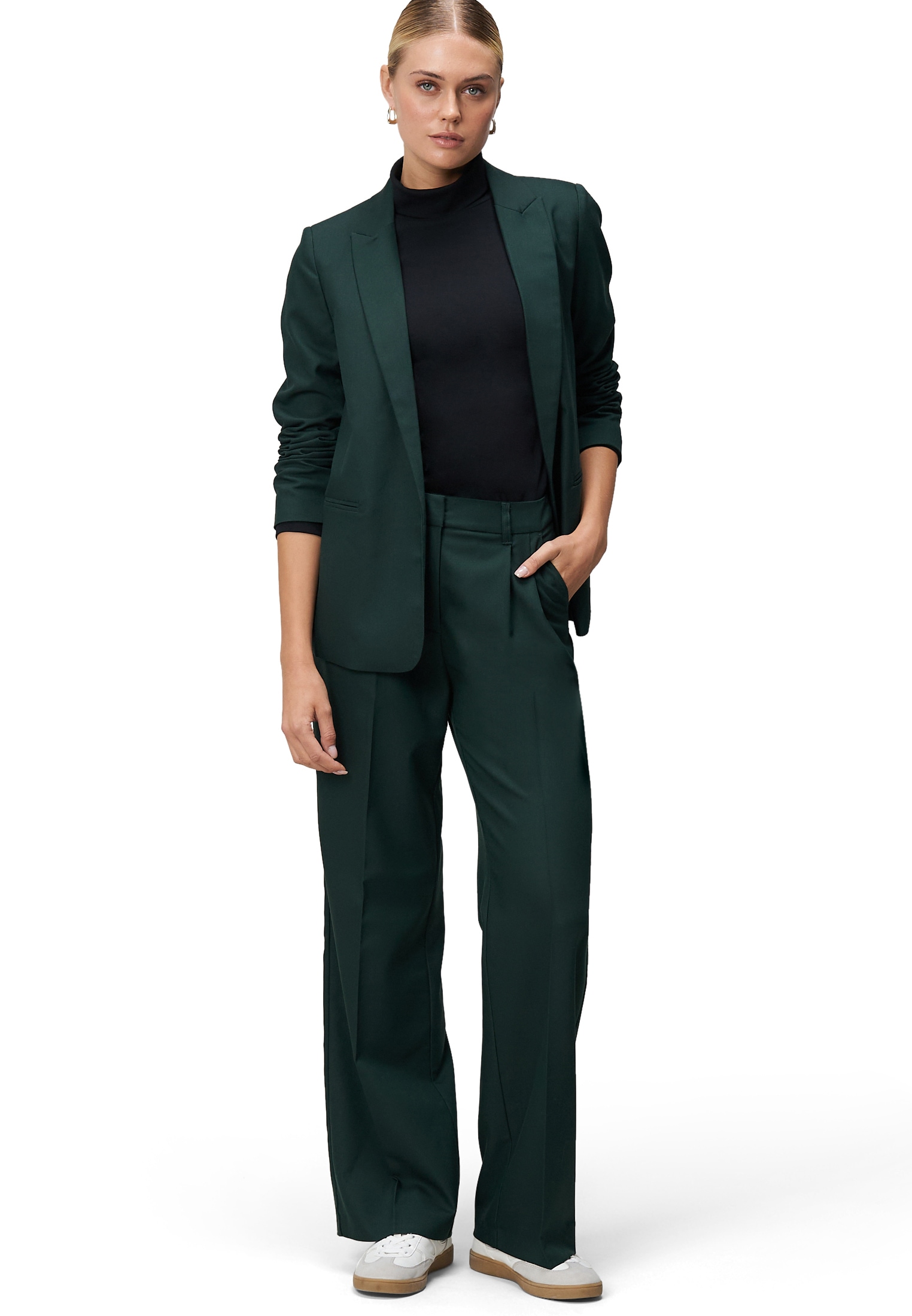 Zero Longblazer »Longblazer mit Paspeltaschen«