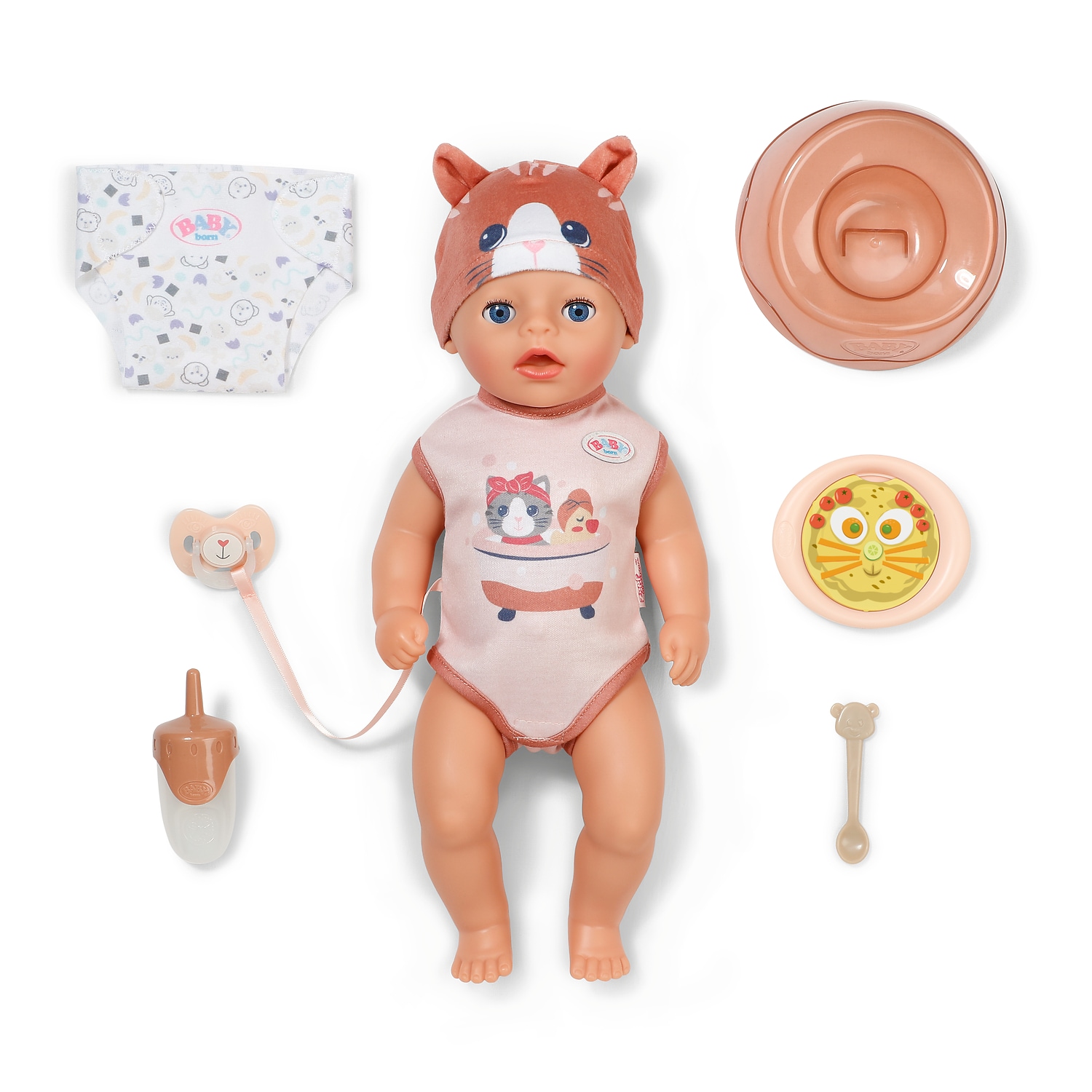 Baby Born Babypuppe »Lena Katze 36 cm« für Kinder ab 12 Monaten; funktioniert ohne Batterien