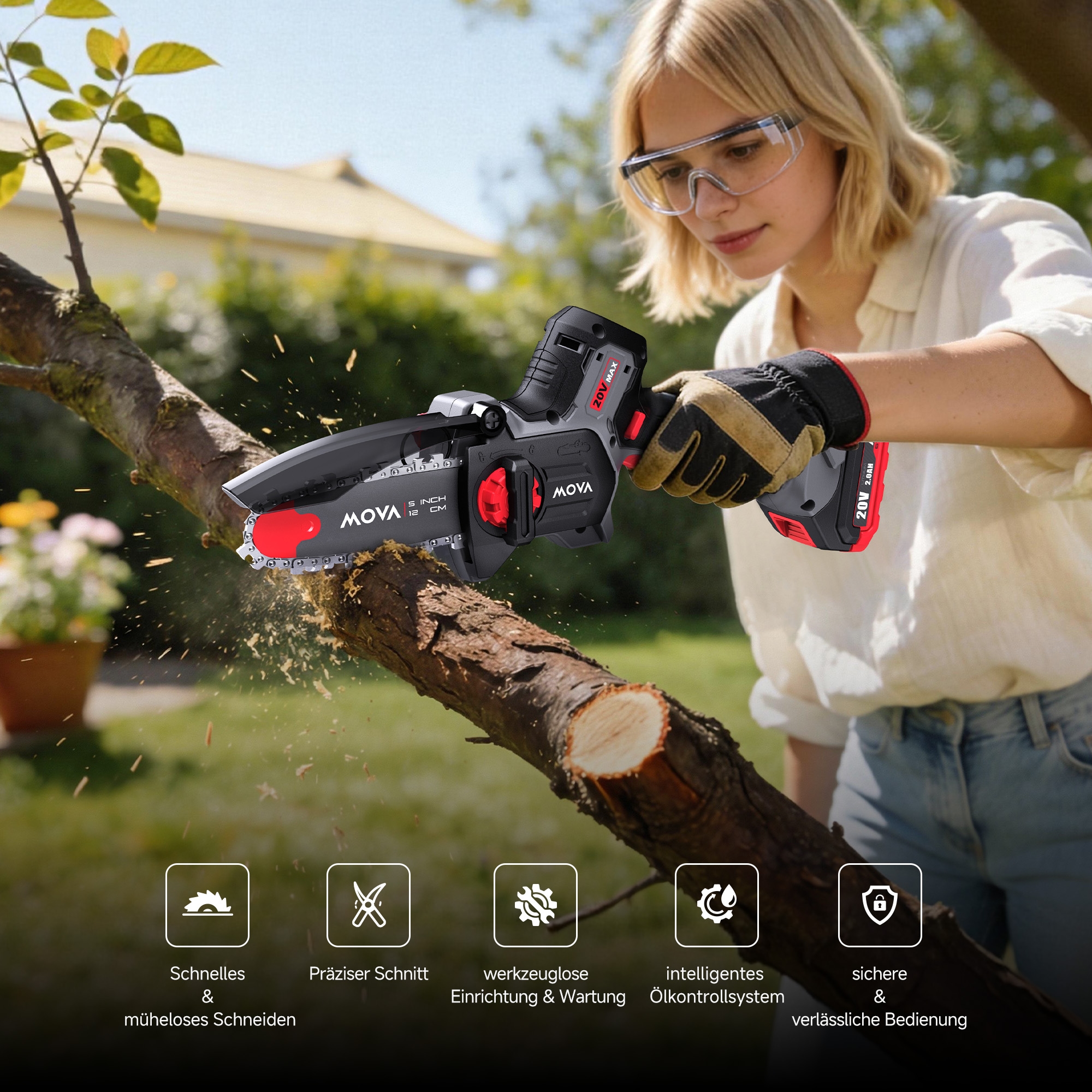 Mova Akku-Astschere »Brushless Pruning Saw GC205« (1 Stk. tlg.)