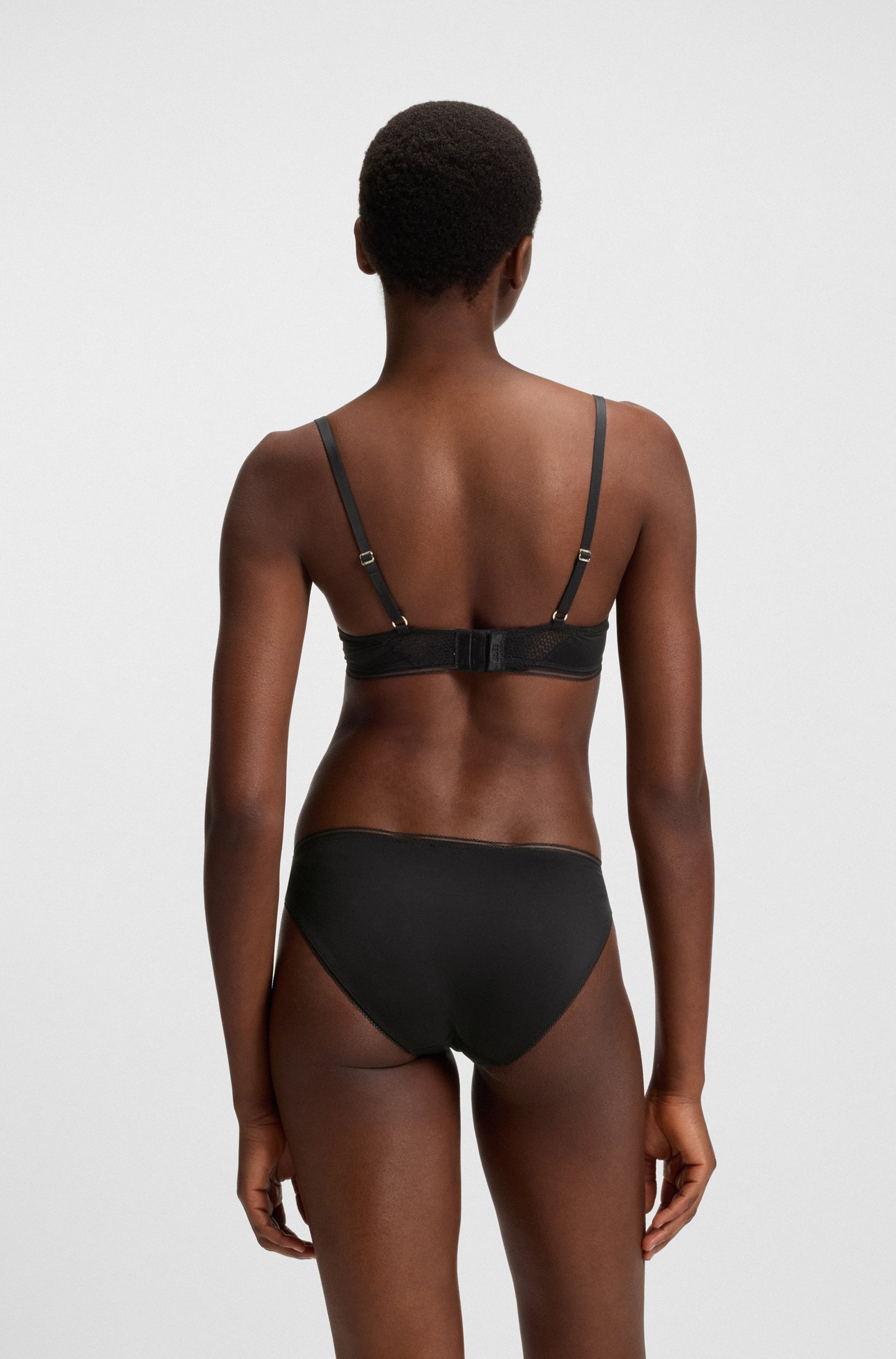 BOSS Slip »BRIEF B.PURE«, mit Spitzeneinsatz