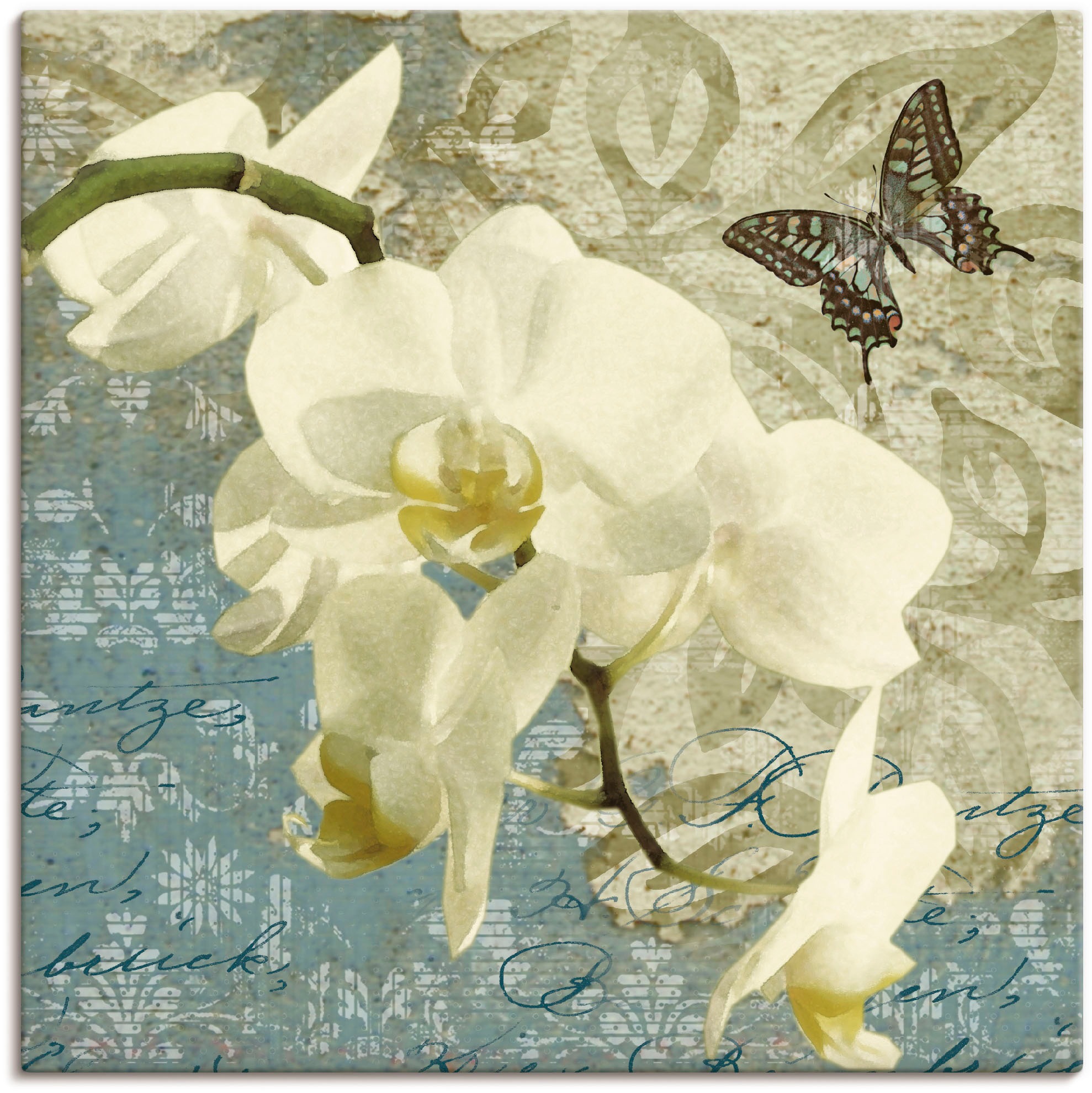 Artland Wandbild »Orchideen«, Blumen, (1 St.), in vielen Größen & Produktarten - Alubild / Outdoorbild für den Außenbereich, Leinwandbild, Poster, Wandaufkleber / Wandtattoo auch für Badezimmer geeignet