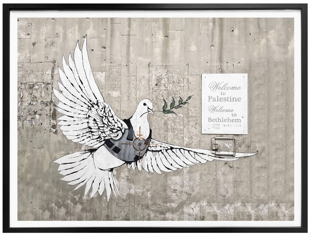 Wall-Art Poster »Banksy Die Friedenstaube Graffiti«, Graffiti, (1 St.),  Poster, Wandbild, Bild, Wandposter kaufen bei OTTO