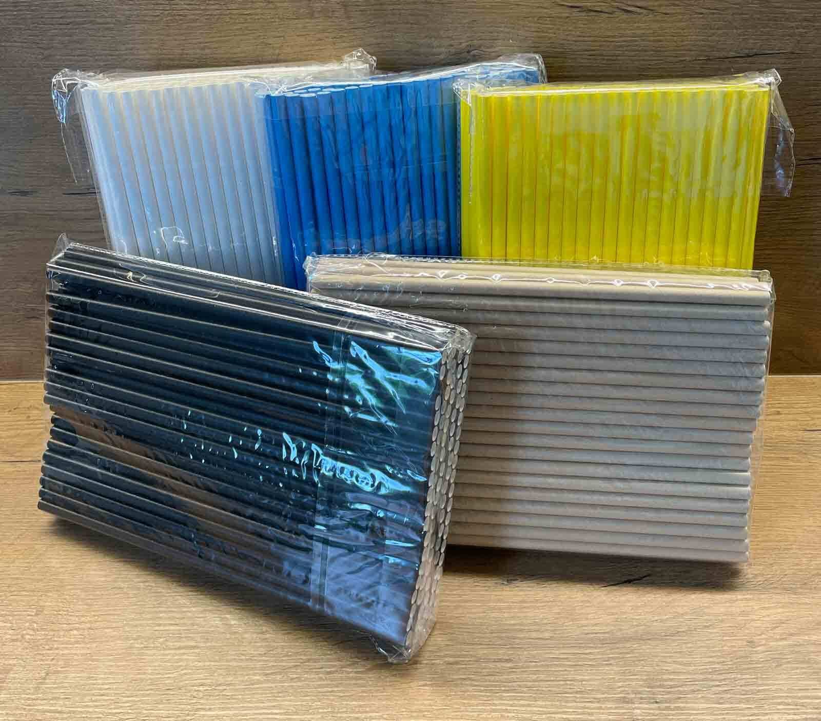 LUXENTU Trinkhalme »Papier-Trinkhalme Jumbo 20 cm 100er Set« Aus stabilem und hochwertigem Papier, ungebleicht, frei von Chemikalien, 100% biologisch abbaubar, absolut geschmacksneutral