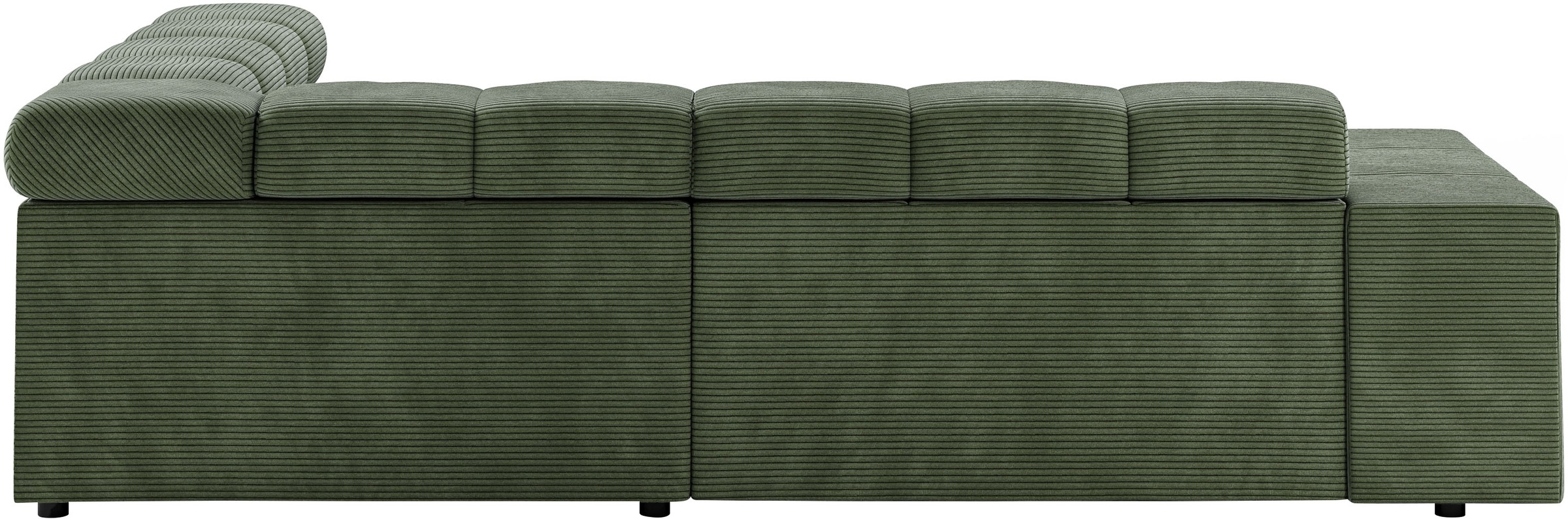INOSIGN Ecksofa »Ancona, incl. Kopfteilverstellung + 3 Zierkissen, L-Form, Breite 249cm«, wahlweise motorische Sitztiefenverstellung, B/T(H: 249/215/70 cm