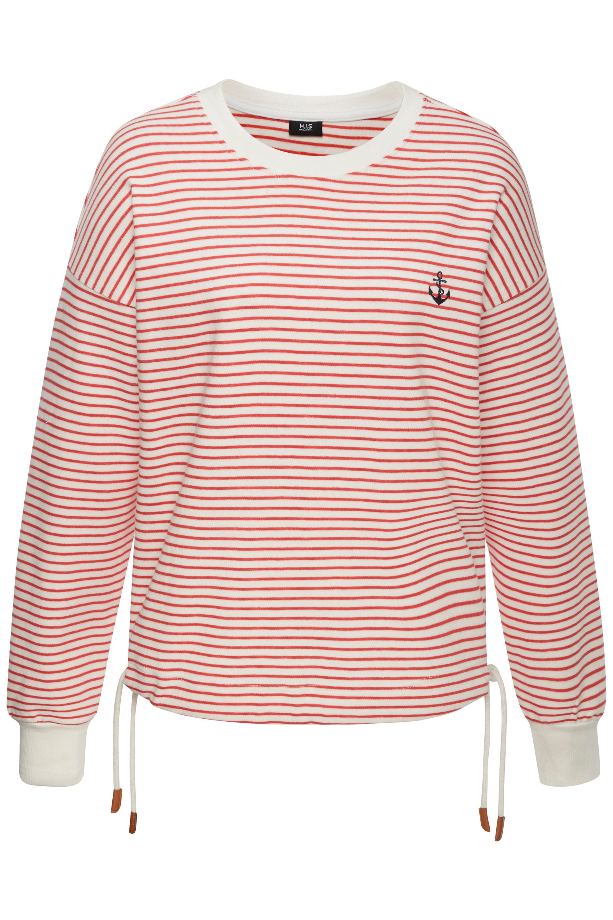 H.I.S Sweatshirt, mit Kordelzug am Saum, Loungewear