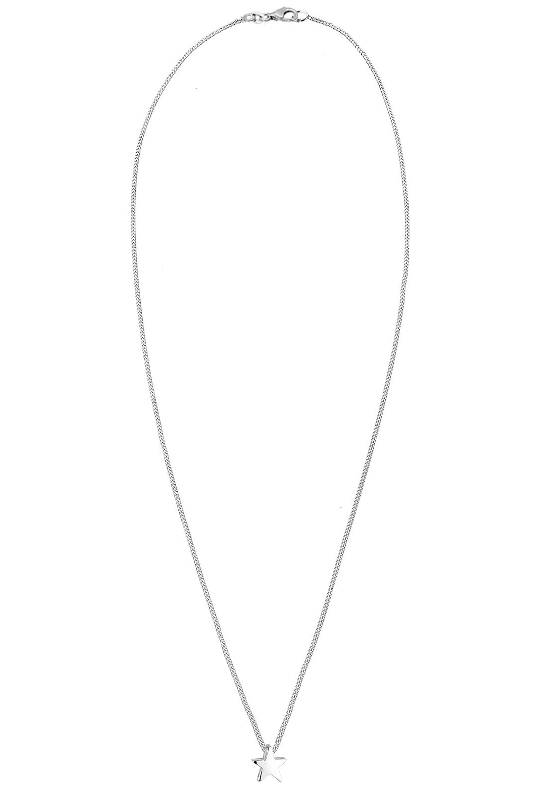 Elli Kette mit Anhänger »Halskette Stern Schlicht Basic 925 Silber«