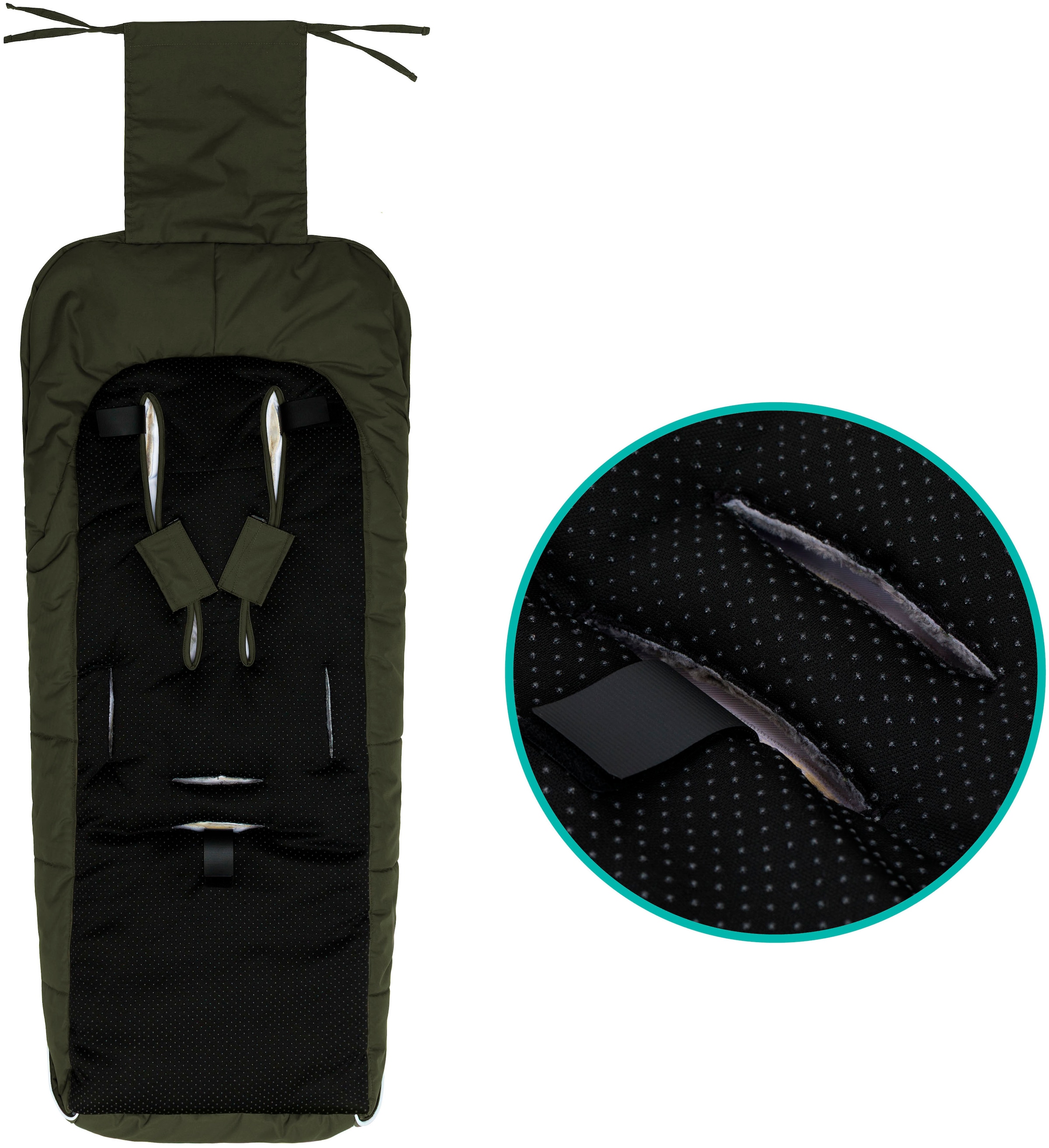 Fillikid Fußsack »Nanga Lammfell, Winterfußsack« mit herausnehmbarer Lammfellauflage