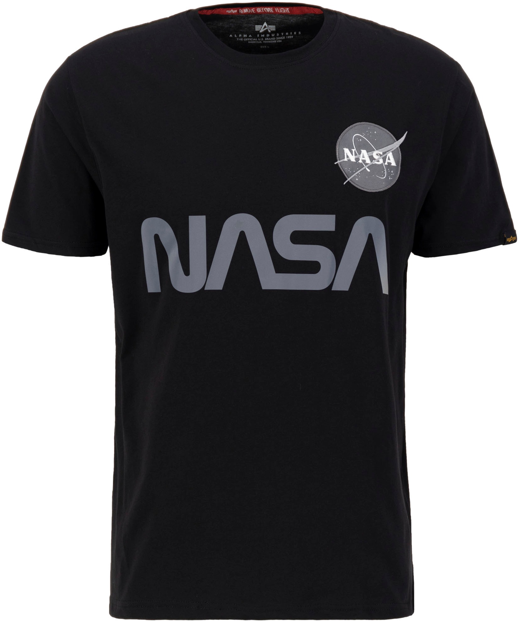 Alpha Industries Rundhalsshirt »Nasa Reflective Tee«