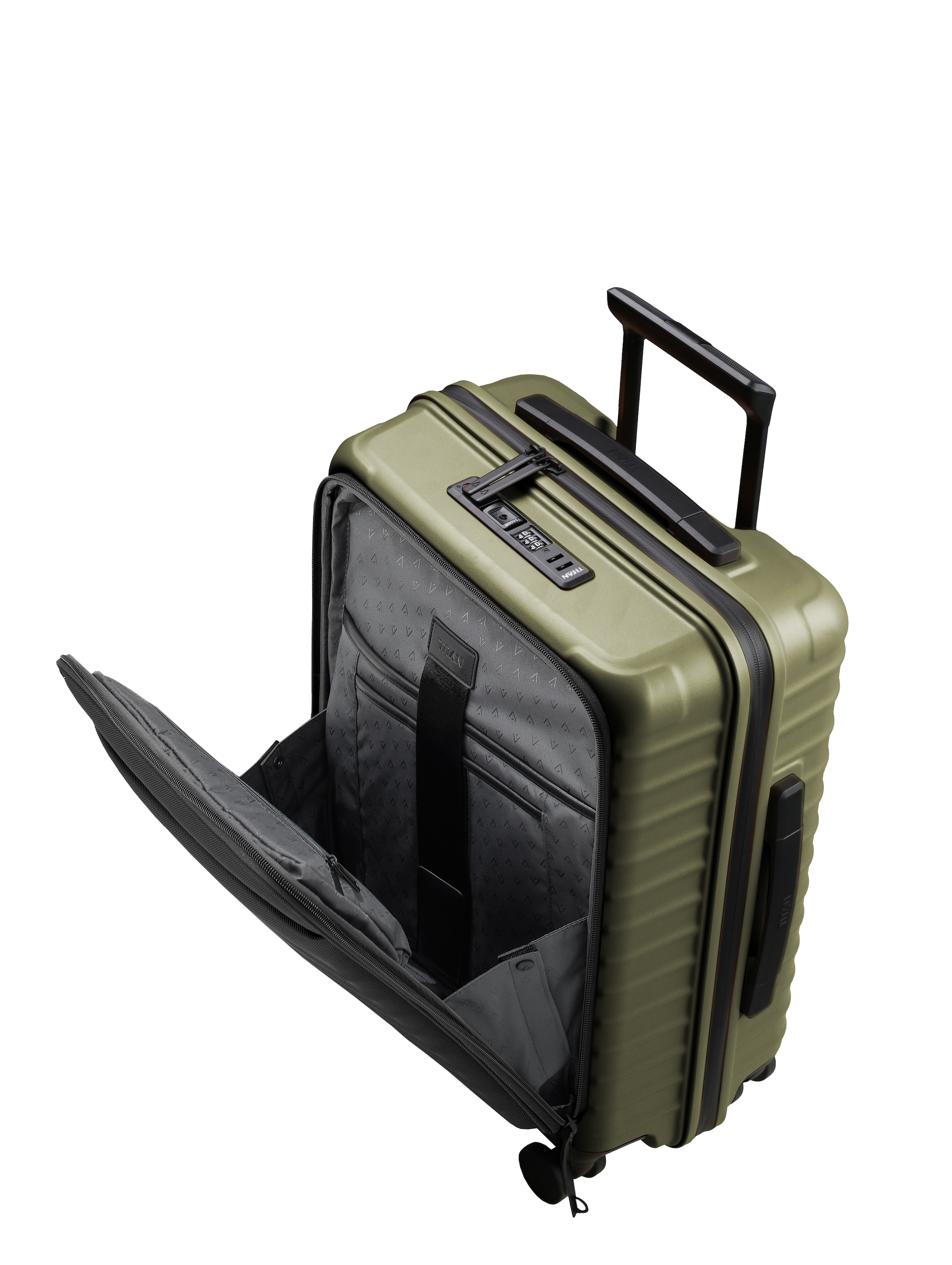 TITAN - Made in Germany Trolley »UPGRADE Koffer Hartschale« 38 l 4 Rollen mit kratzresistenter Oberfläche und cleverer Innenaufteilung