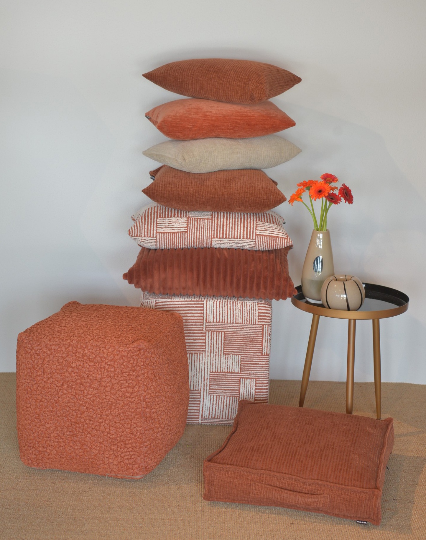 H.O.C.K. Dekokissen »Lou« Sofakissen inkl. Füllung, 50x50cm, Dekokissen, feine Streifen