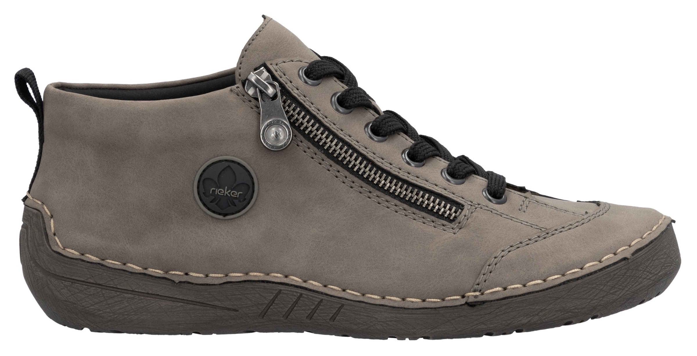 Rieker Schnürboots, Sneaker, Schnürschuh, Outdoorschuh mit Reißverschluss