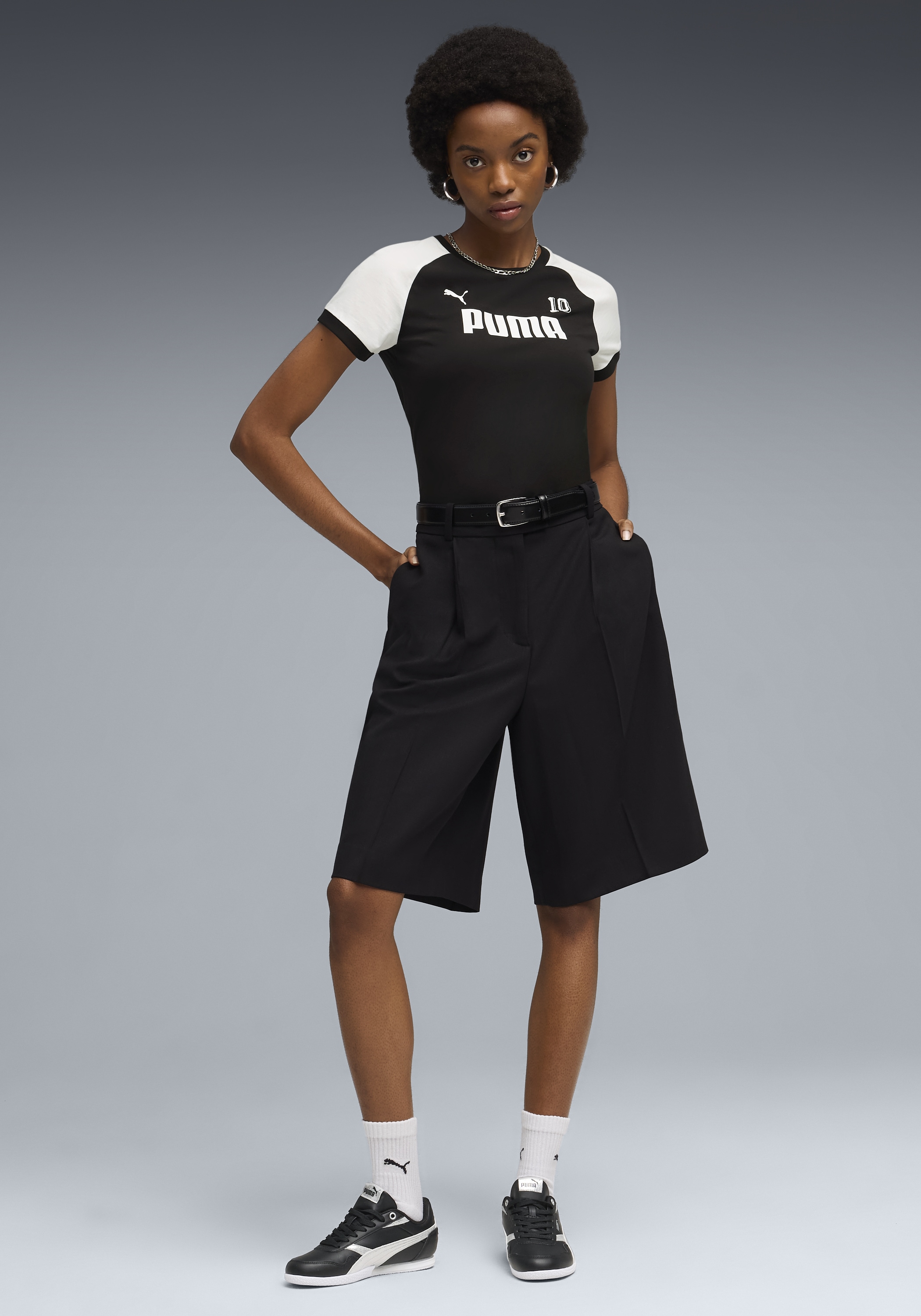 PUMA T-Shirt »SPORT RINGERTEE« Slim Fit Passform, Kurzarm, Rundhalsausschnitt