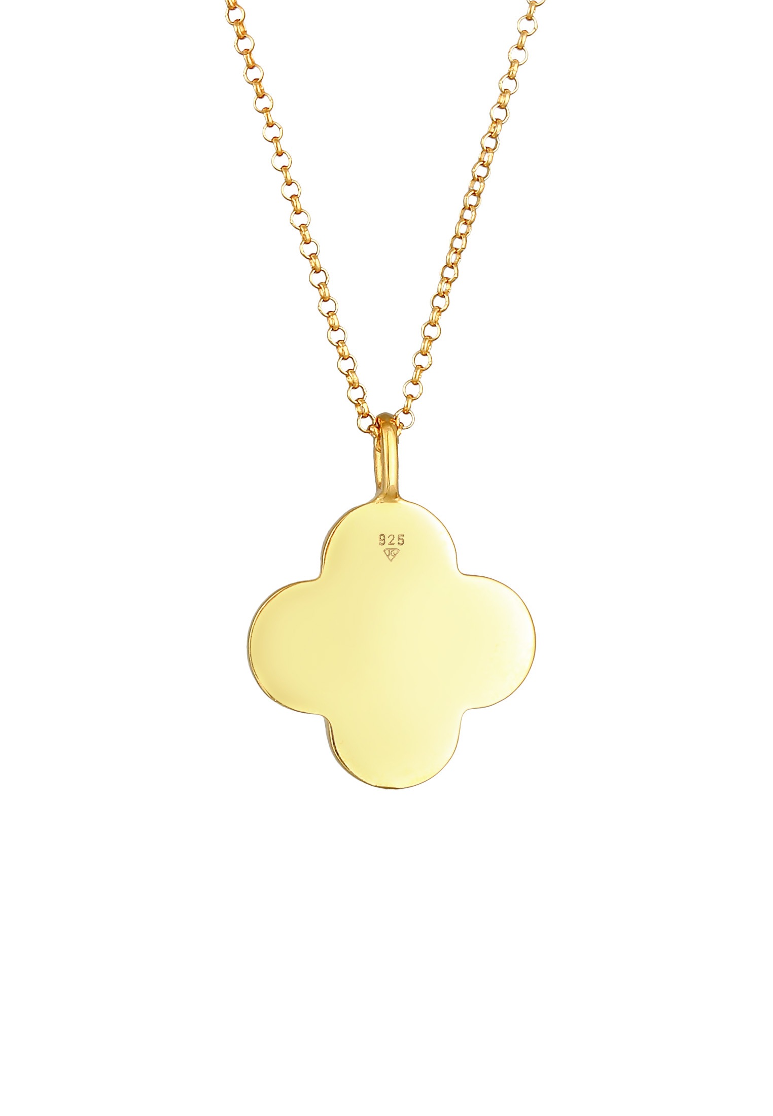 Elli Kette mit Anhänger »Halskette Kreuz Ornament Coin Vintage 925 Silber«